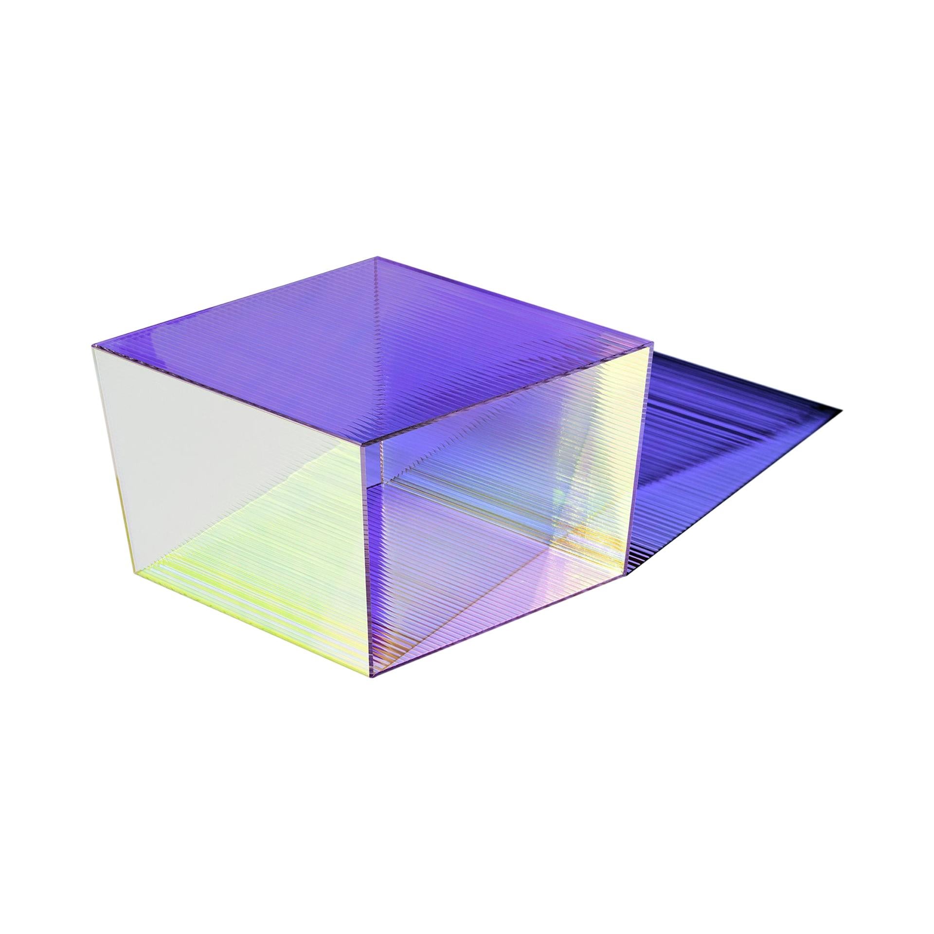 Couchtisch „Rho Square 40“ aus Glas, Sebastian Scherer im Angebot