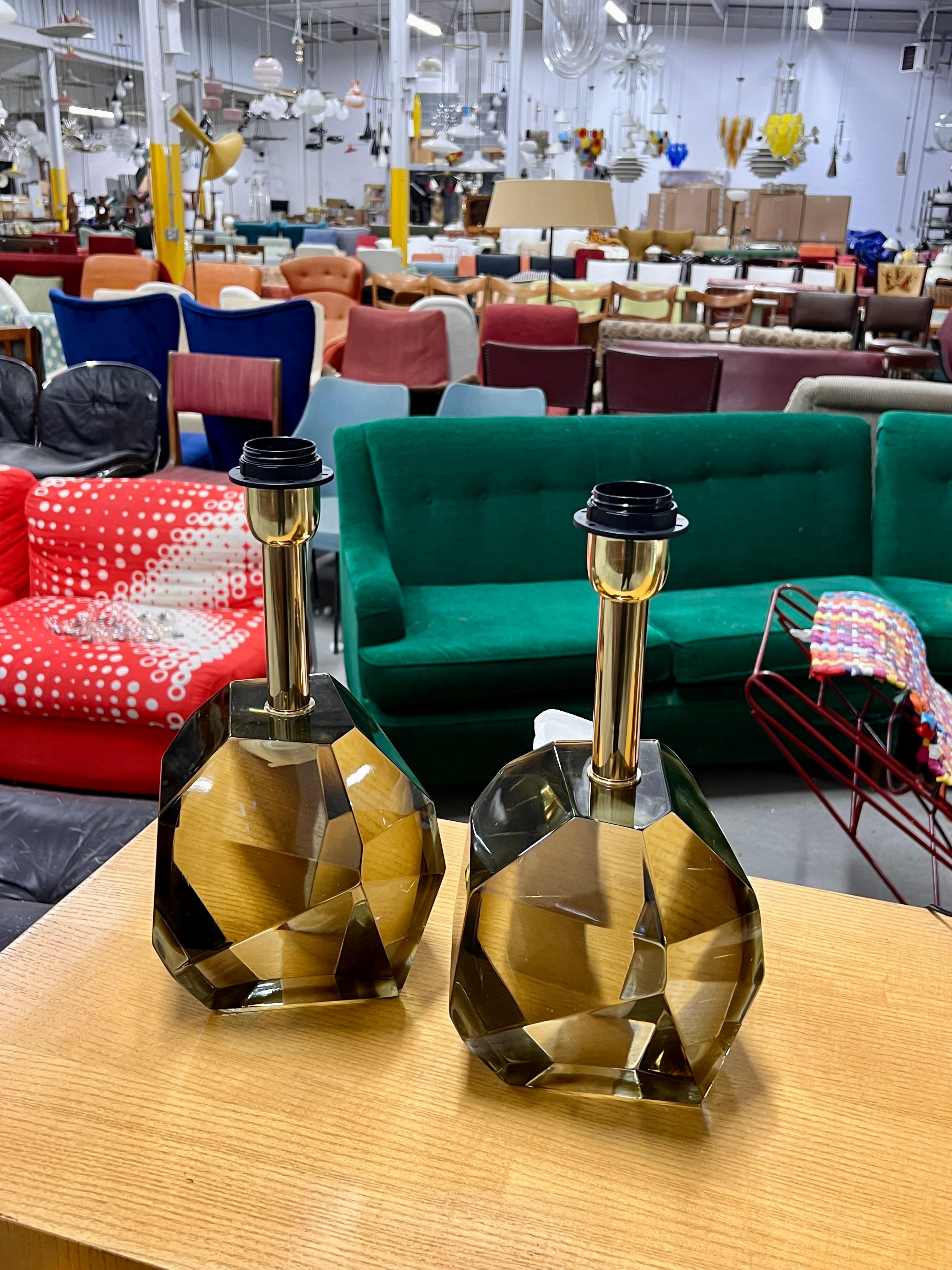 Lampes de table en verre 