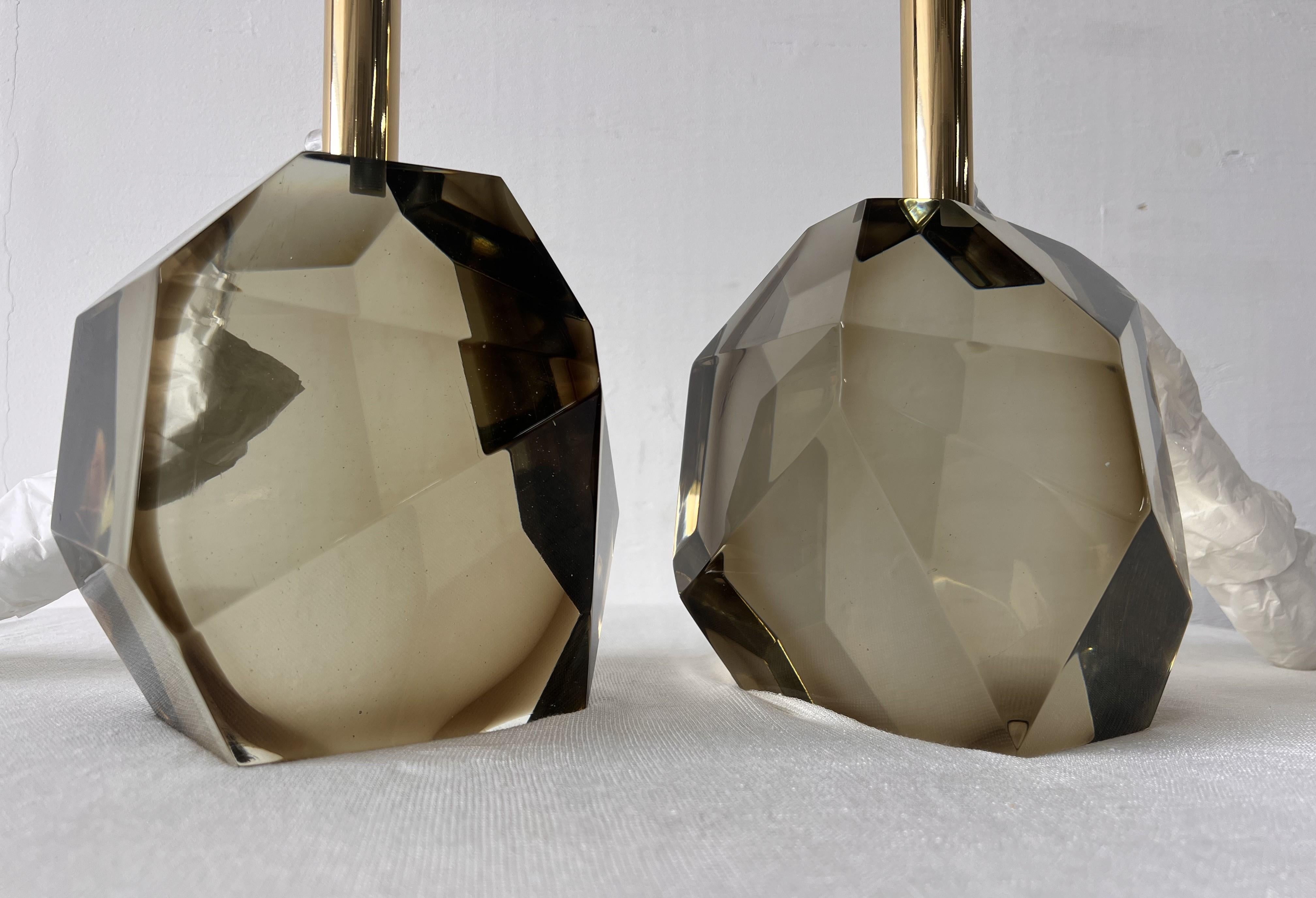 Lampes de table en verre 