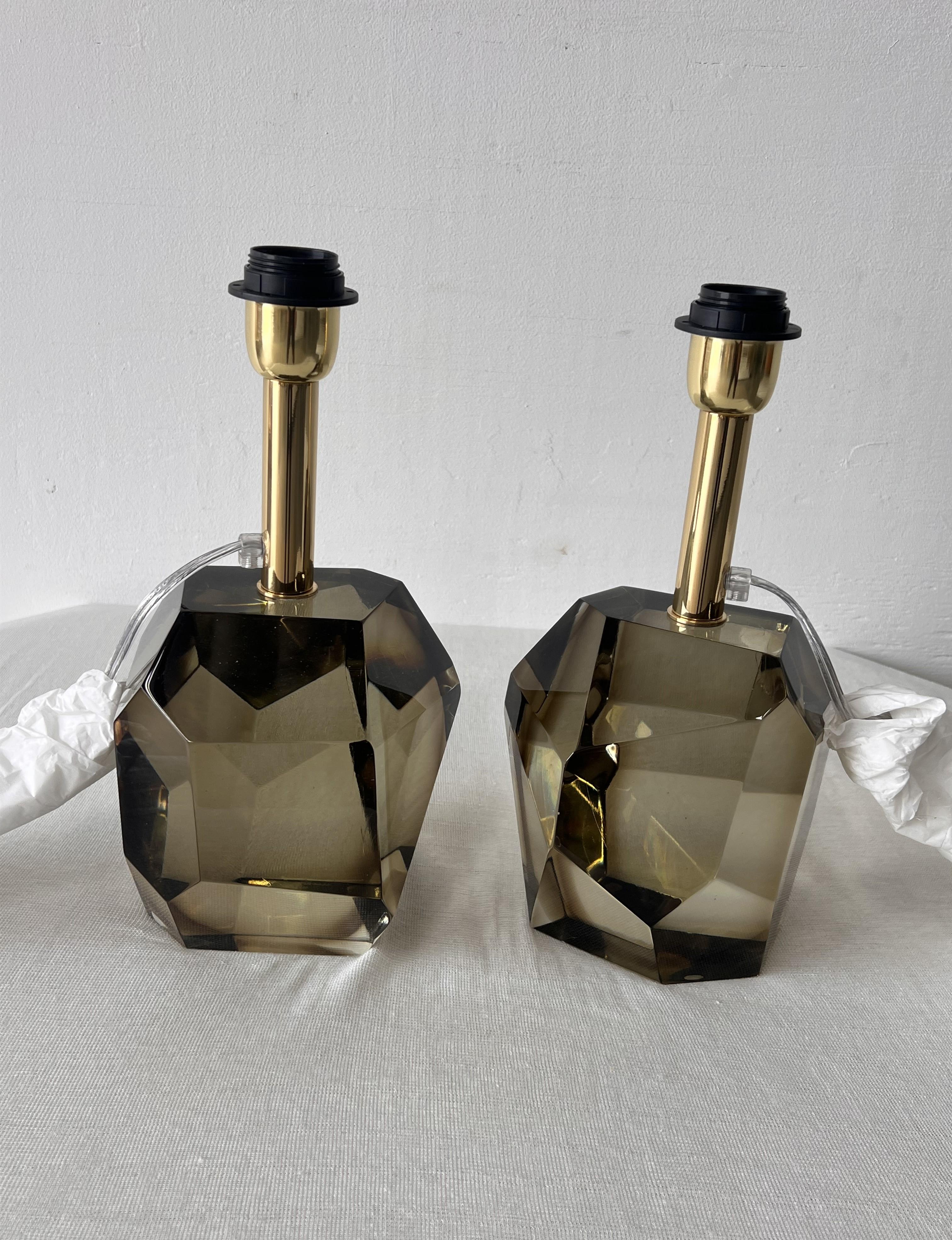 Lampes de table en verre 