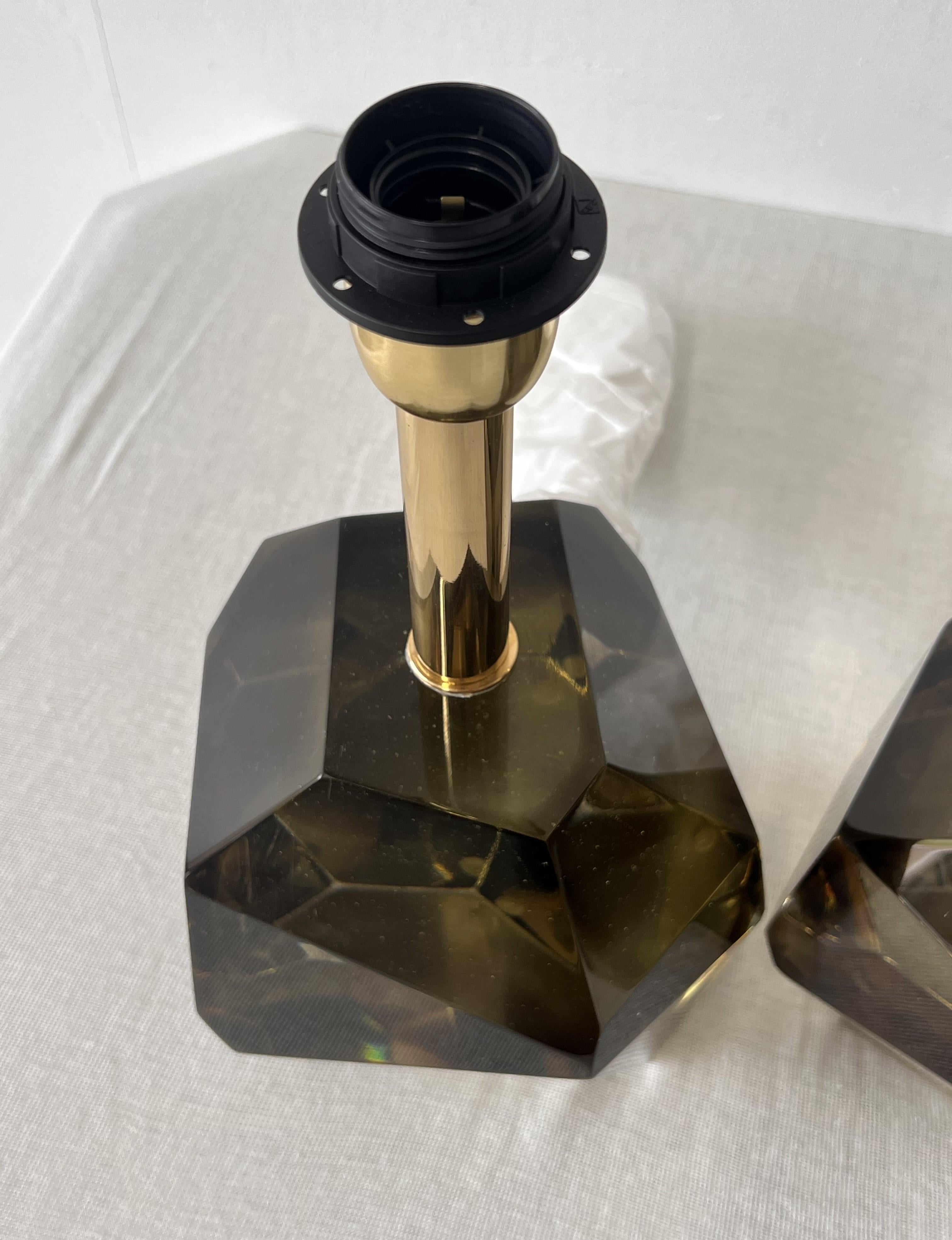 Lampes de table en verre 