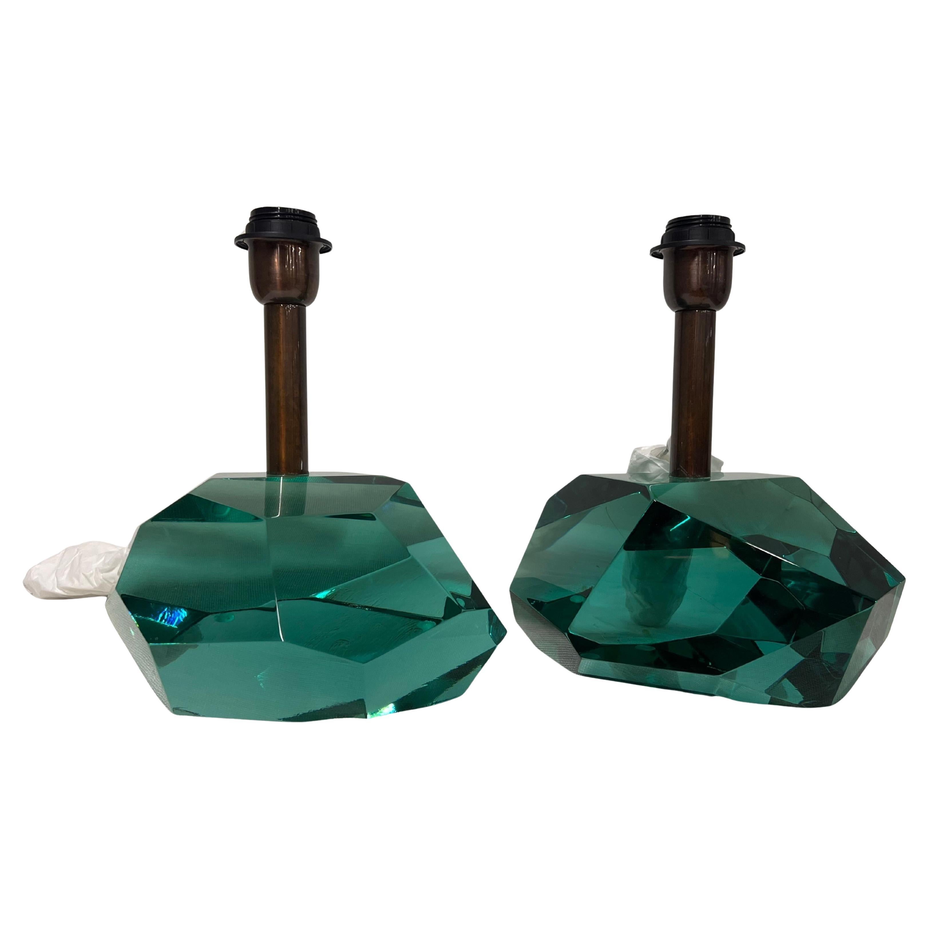Lampade da tavolo in vetro Greene & Greene di Alberto Dona in vendita
