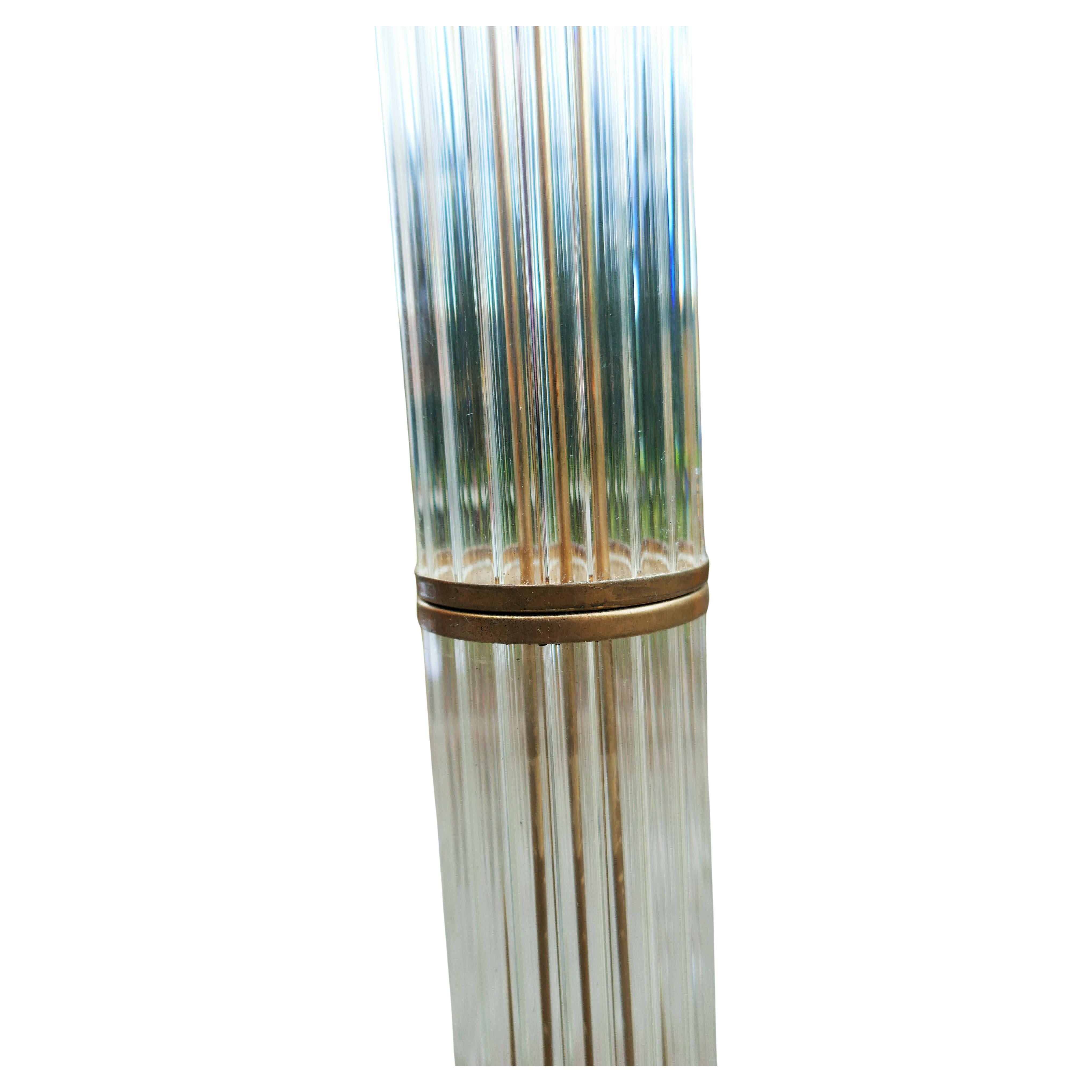 Glass rod column attributed to Venini in vendita 4