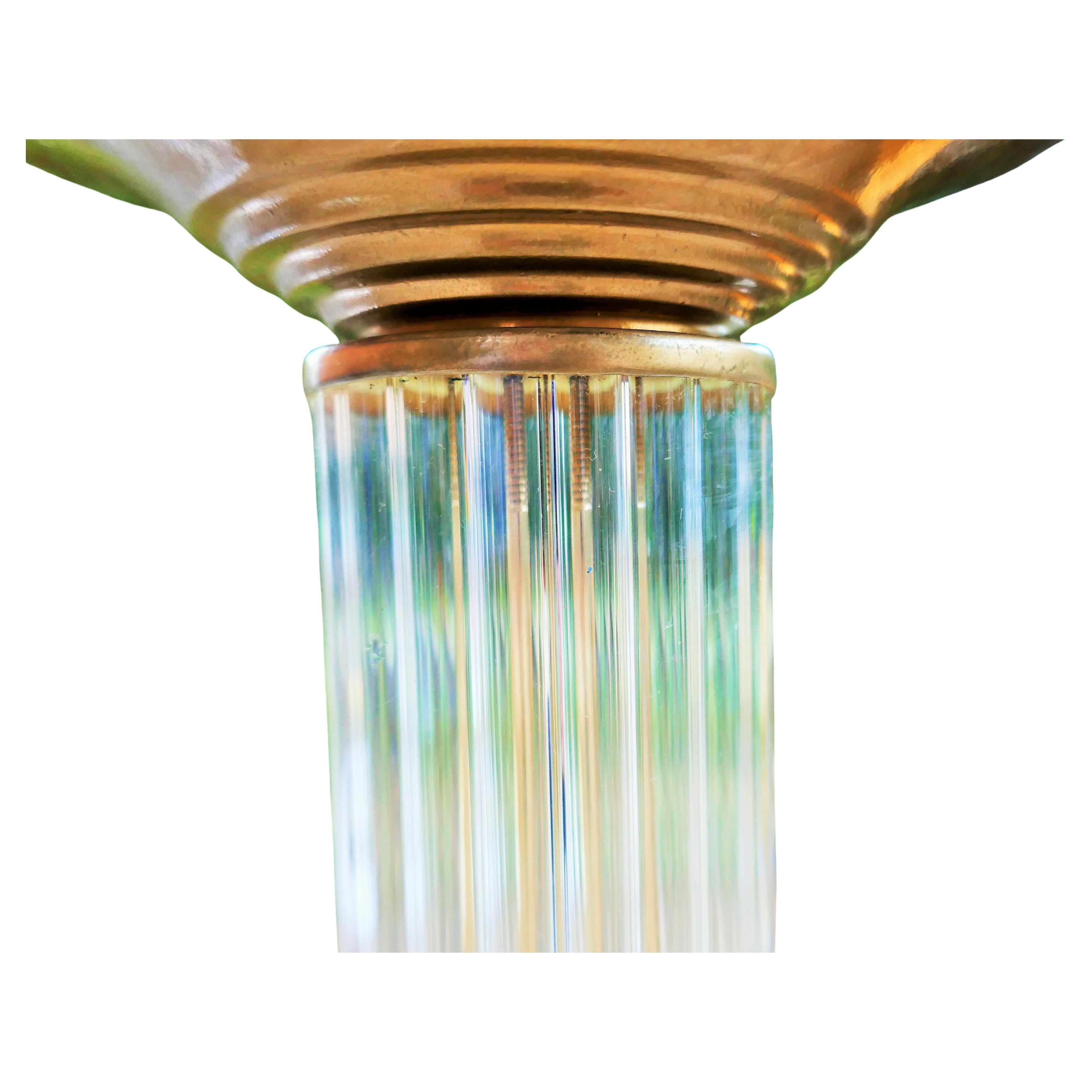 Glass rod column attributed to Venini in vendita 5