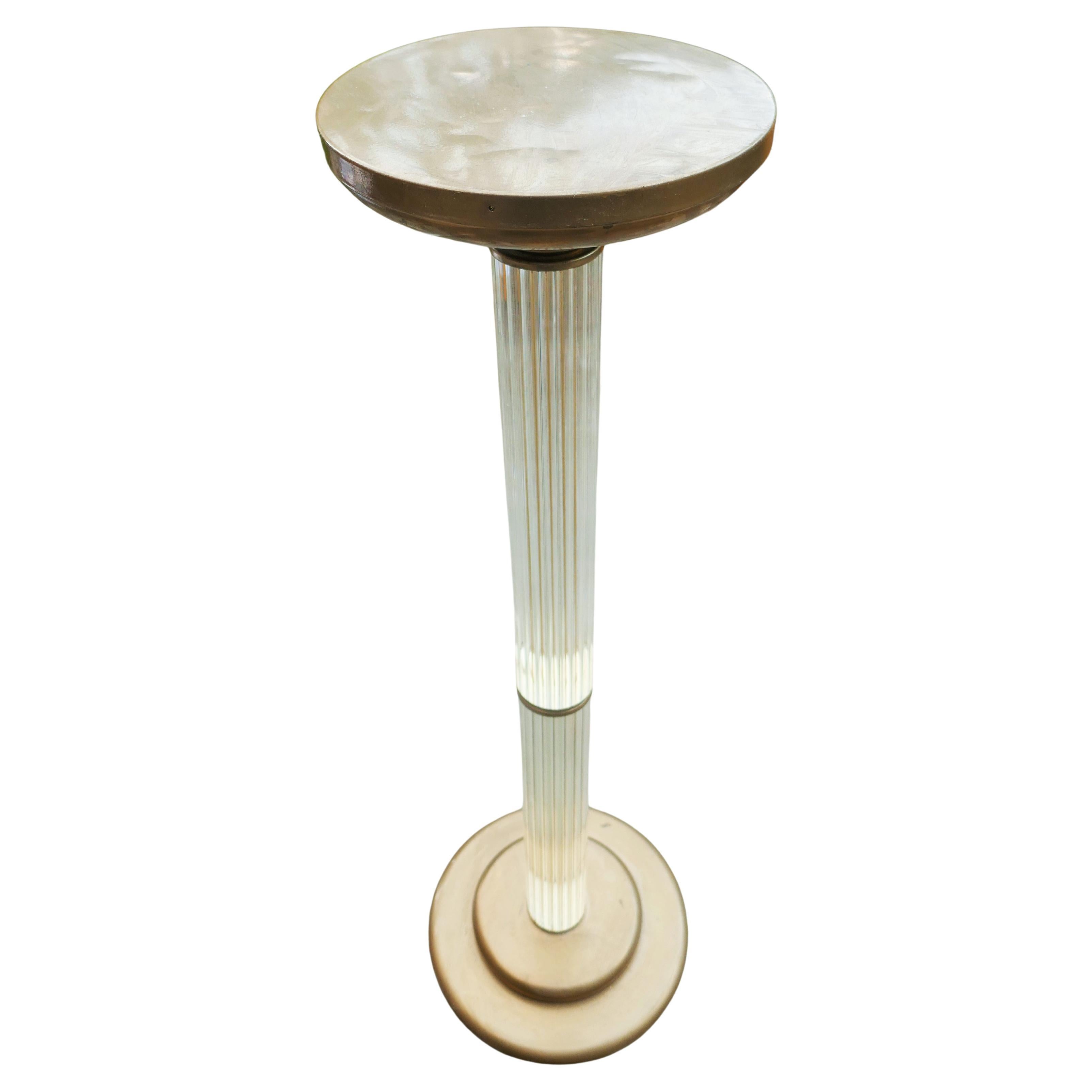 Glass rod column attributed to Venini in vendita 6