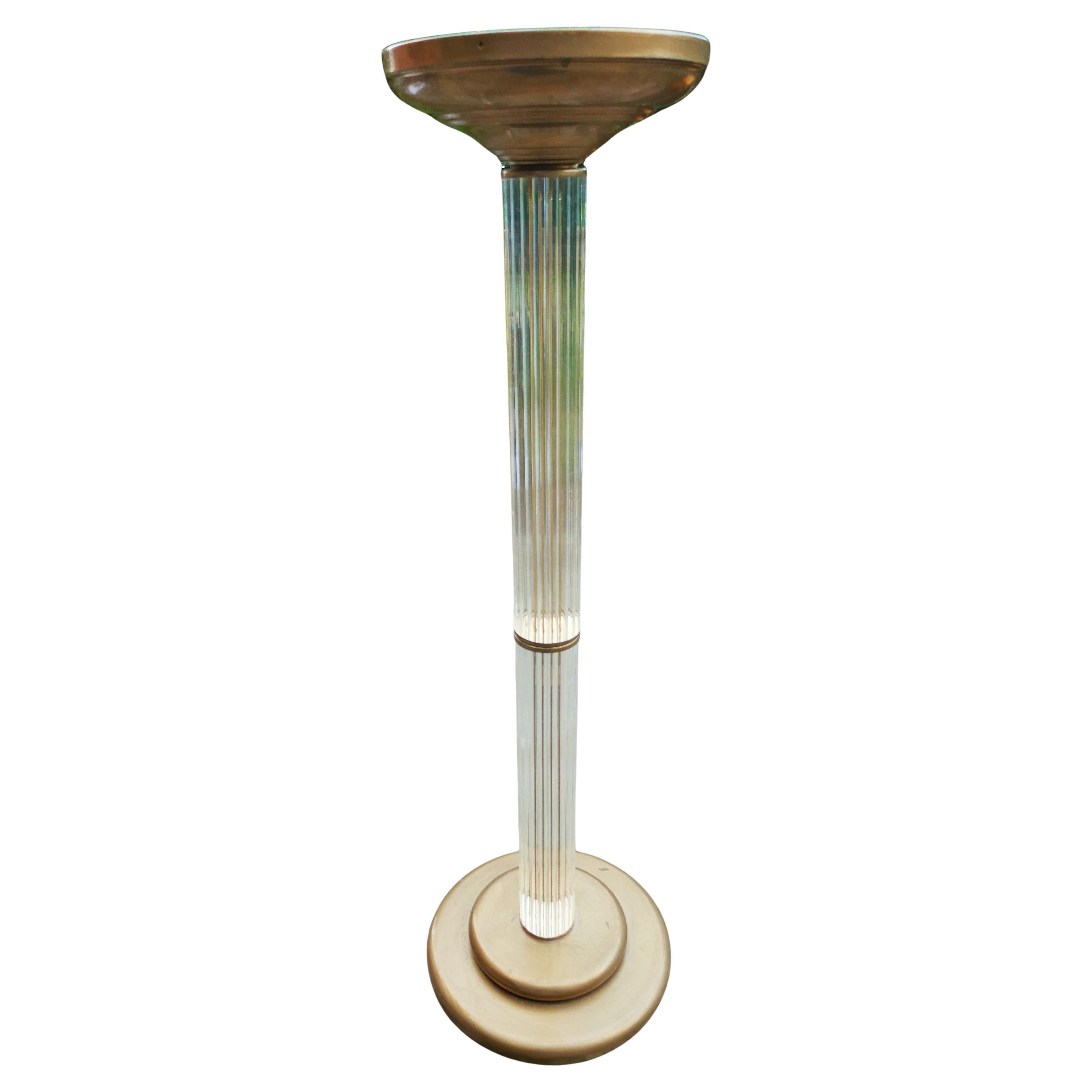 Glass rod column attributed to Venini in vendita 7