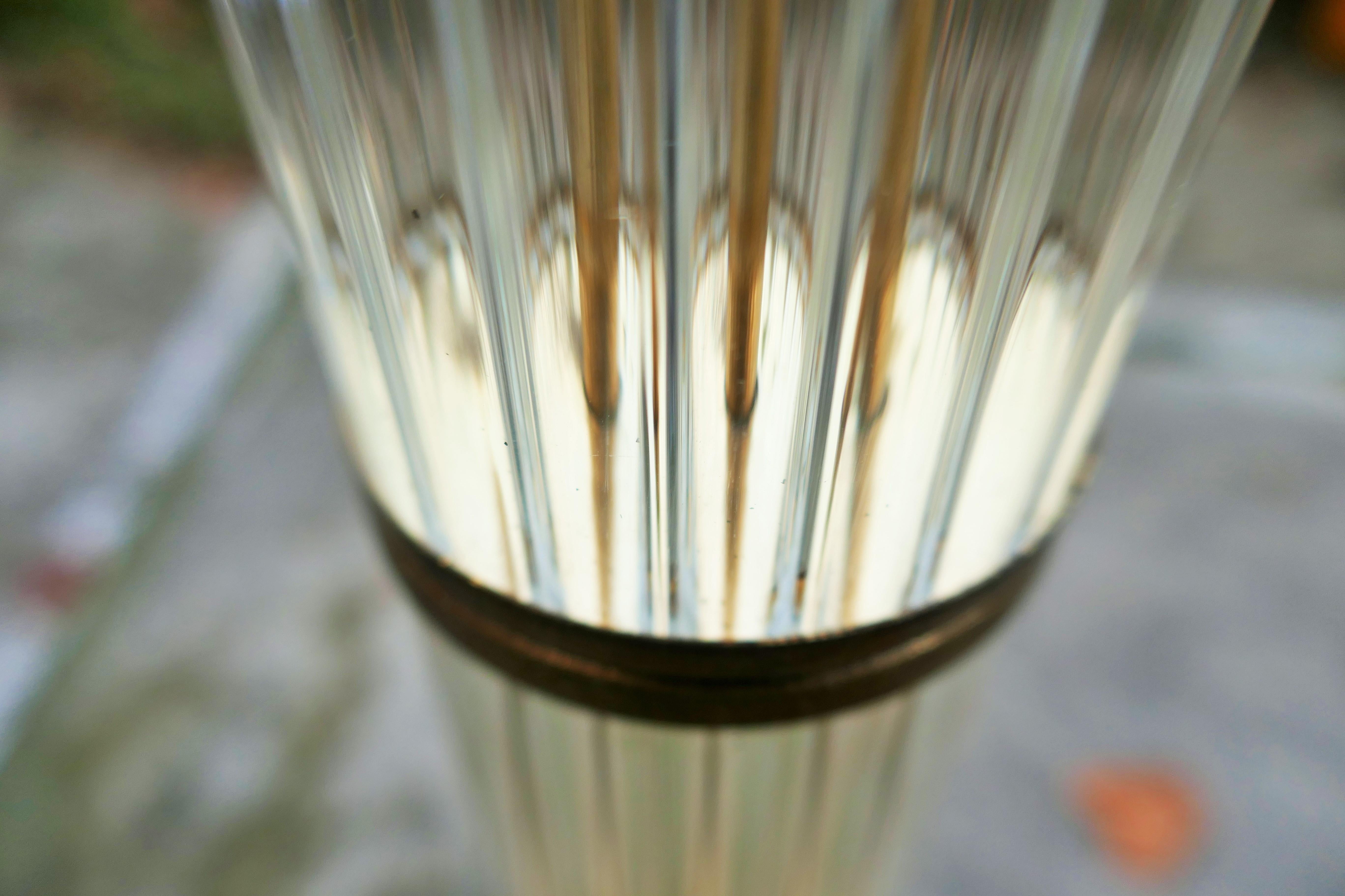Glass rod column attributed to Venini in vendita 8