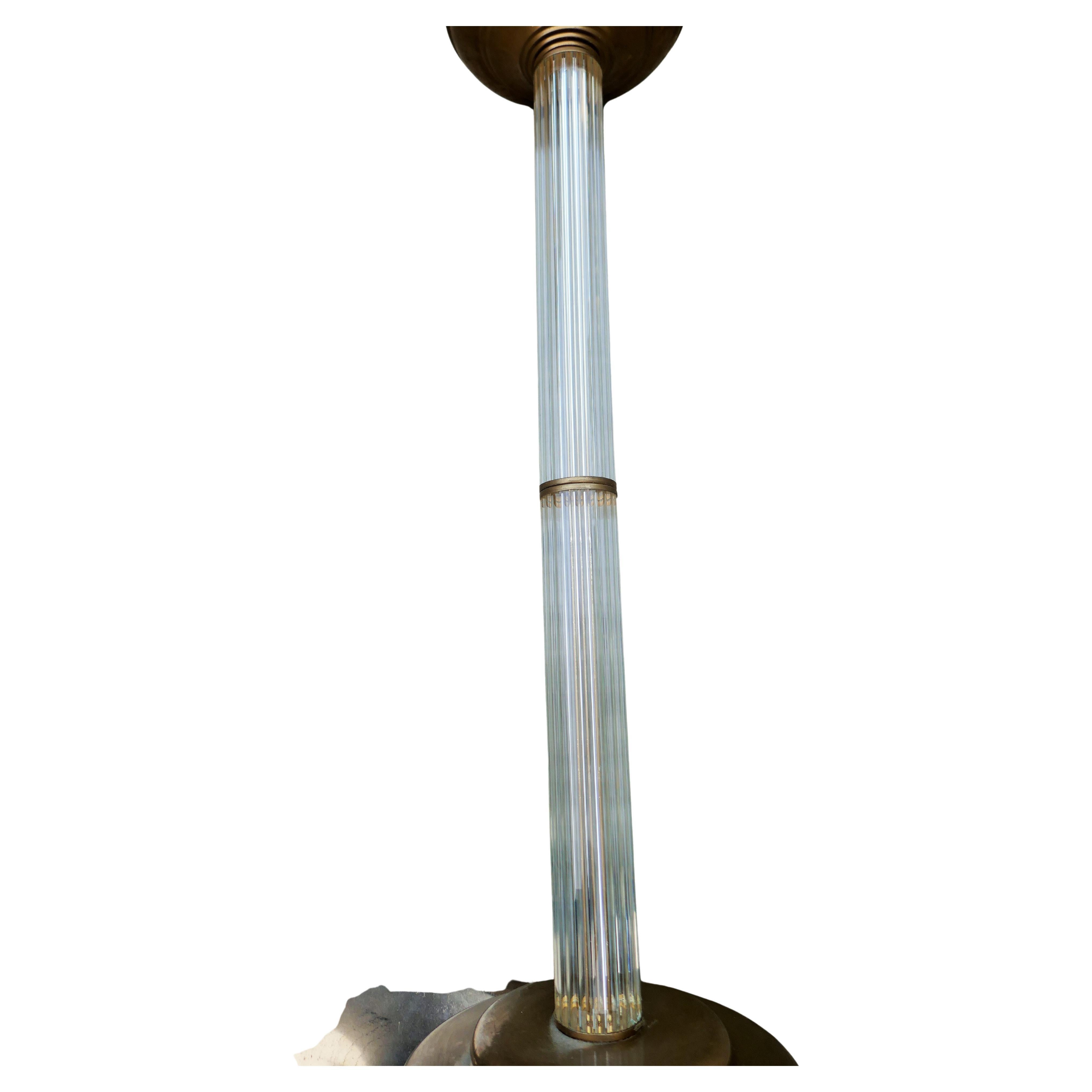 Column in glass canes in the style of Venini.
Glass in good condition.
Not original paint.
Thank you