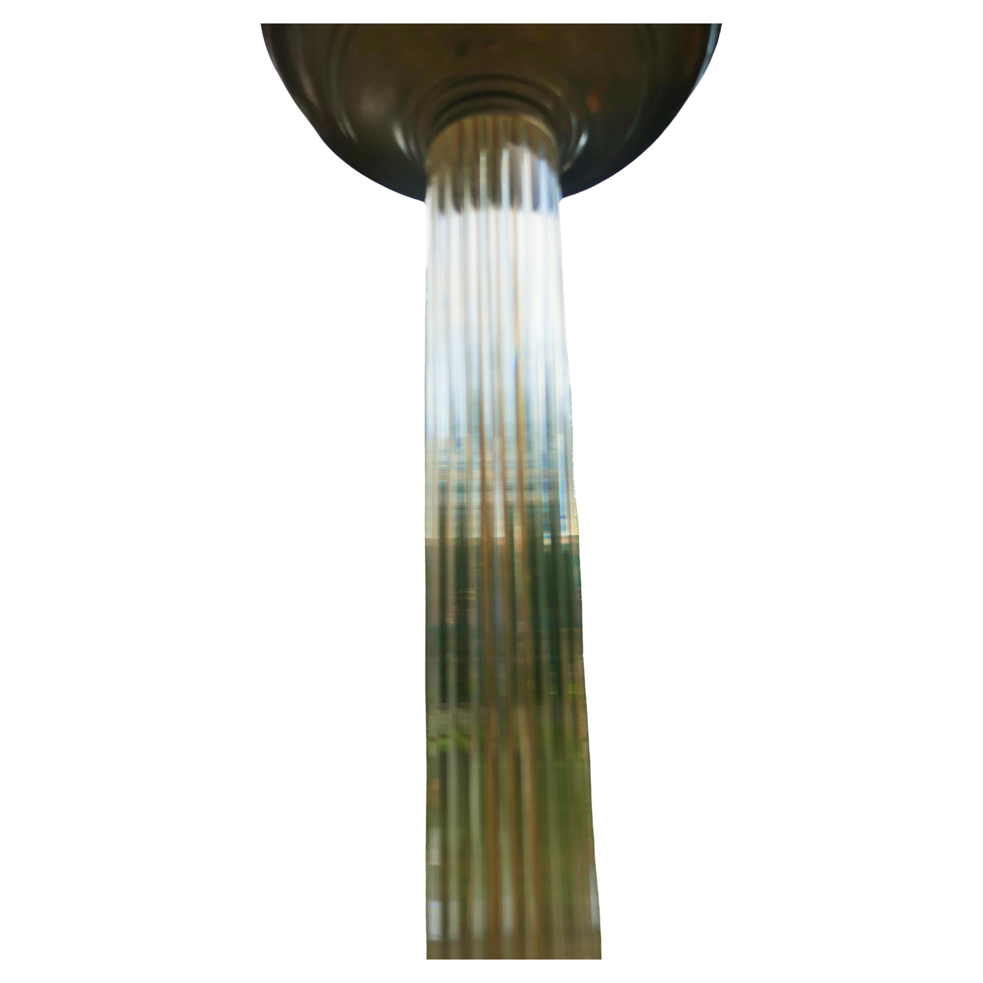 Moderno Glass rod column attributed to Venini in vendita