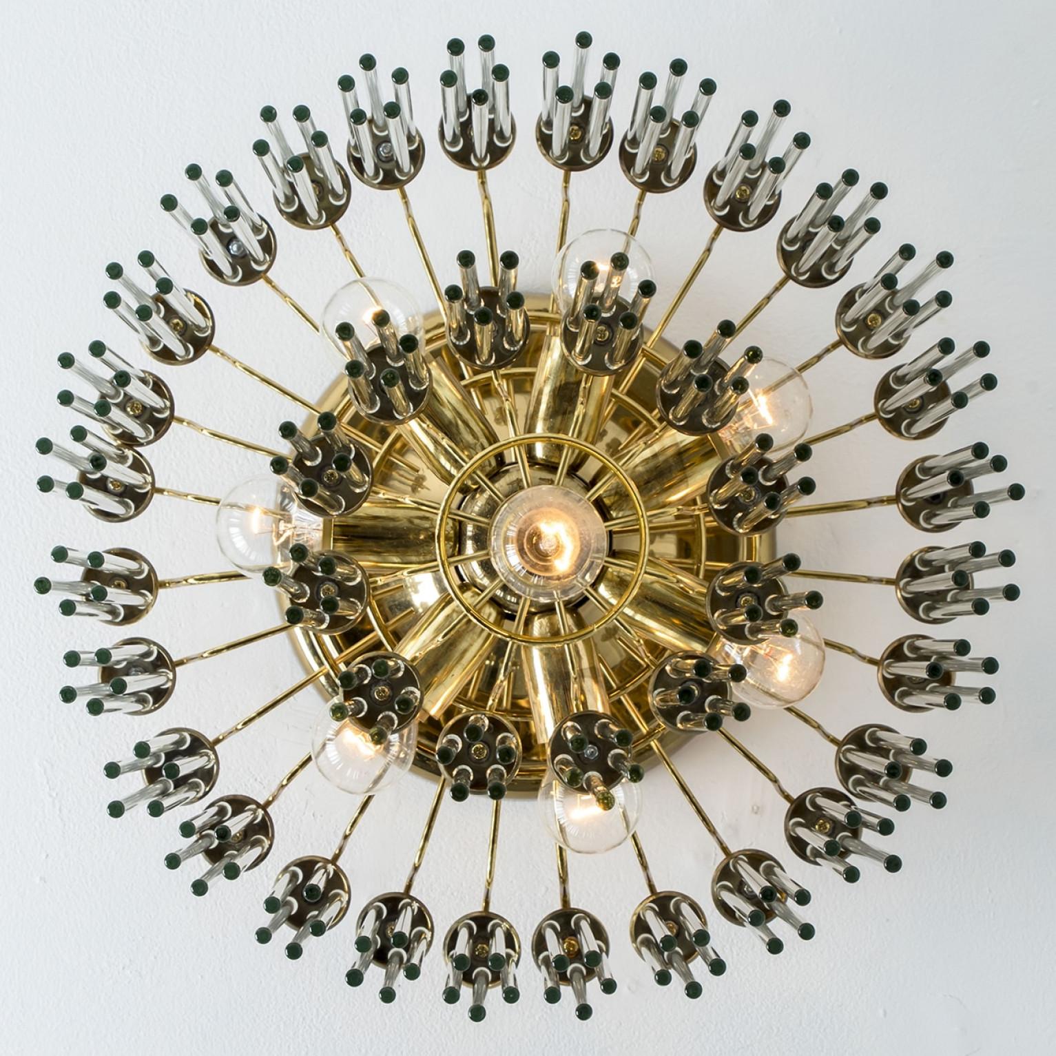 Autre Chute d'eau à tige de verre Sciolari pour Lightolier, Italie 1960 en vente