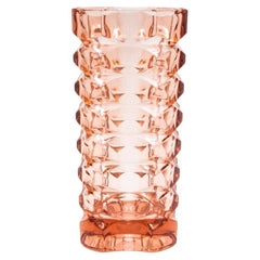 Vintage Glass Rosaline Vase, Luminarc France, 1970s / 1980s