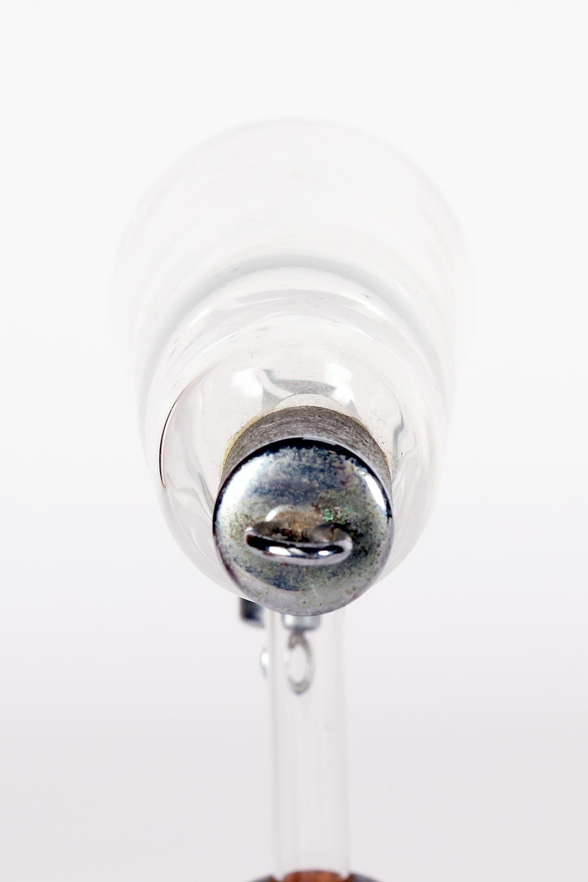 Glass scientific instrument: Crookes maltese cross tube, Italy 1900. For Sale 5