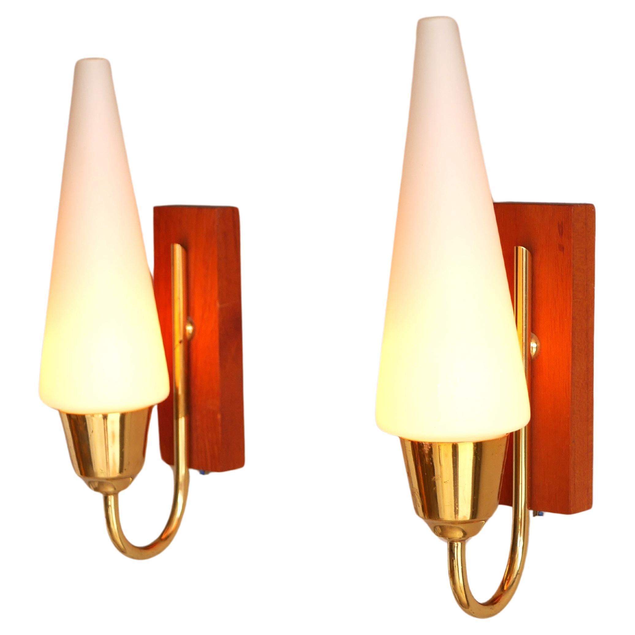 Glass sconces, Mid-century modern classic Scandinavian wall lights.