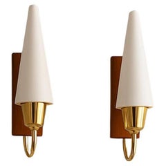 Glass sconces, Mid-century modern classic Scandinavian wall lights.