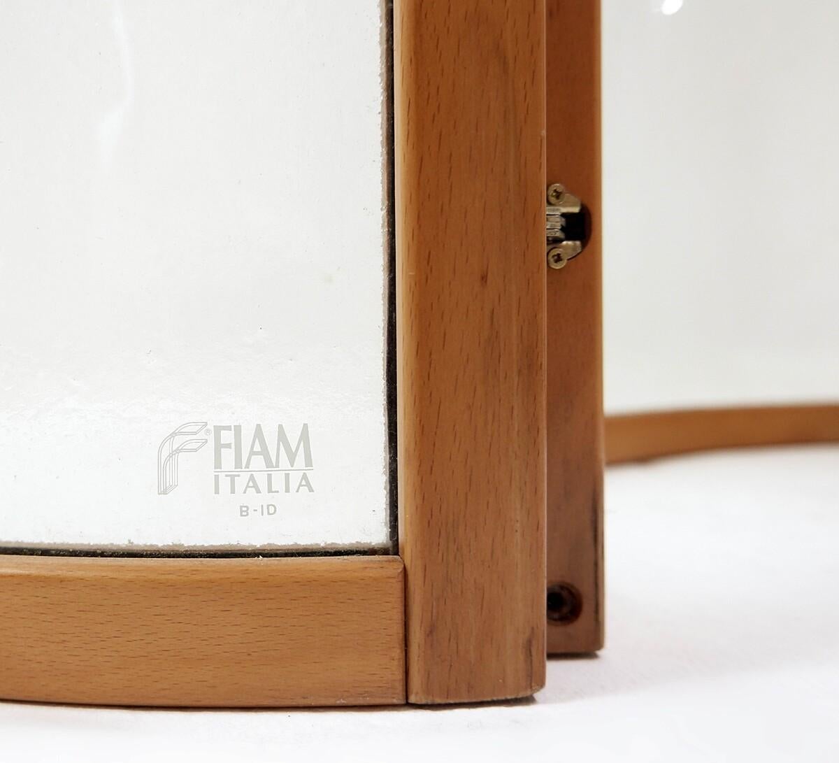 Glass Screen by Vittorio Livi for Fiam For Sale 2