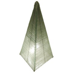 Glass Sculptural Pyramid Light