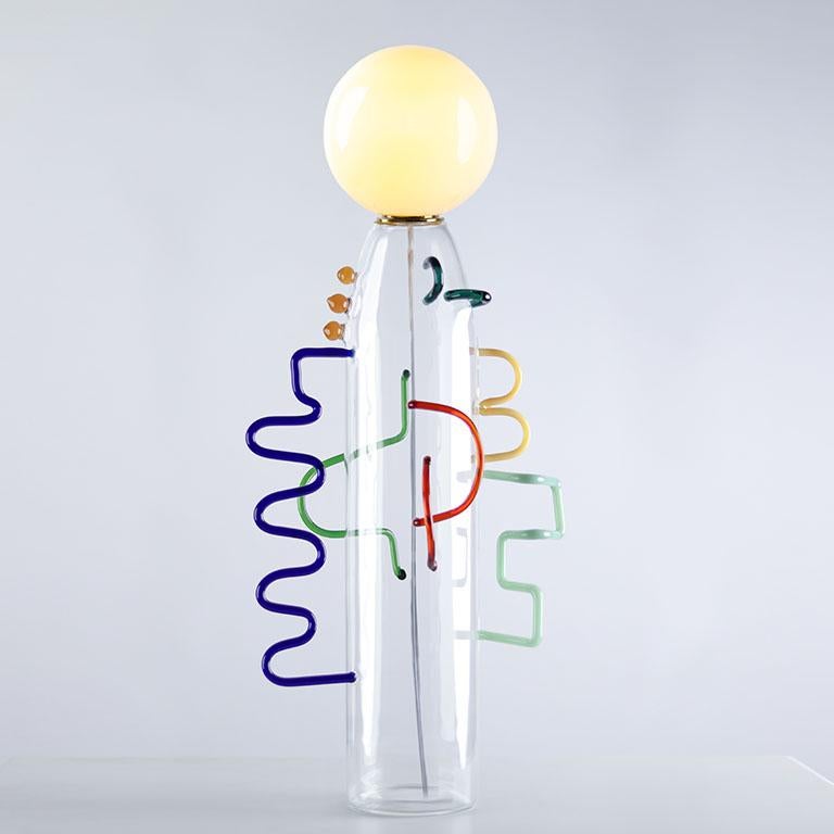 Lampe de table sculpturale en verre  par Diego Olivero Studio Neuf - En vente à Brooklyn, NY