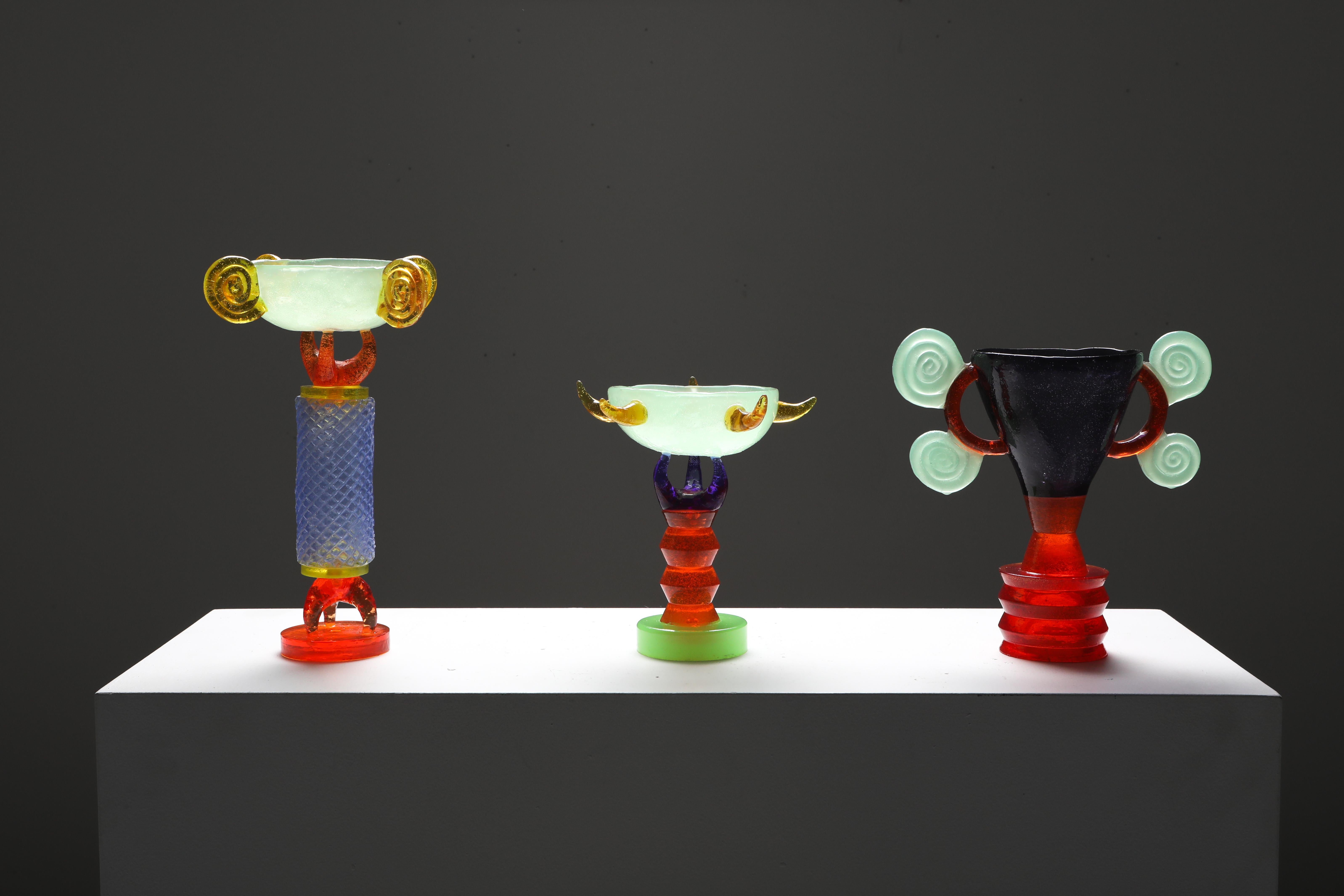 Glass Sculpture 'Aerosilk World Cup III' by Boris De Beijer 5