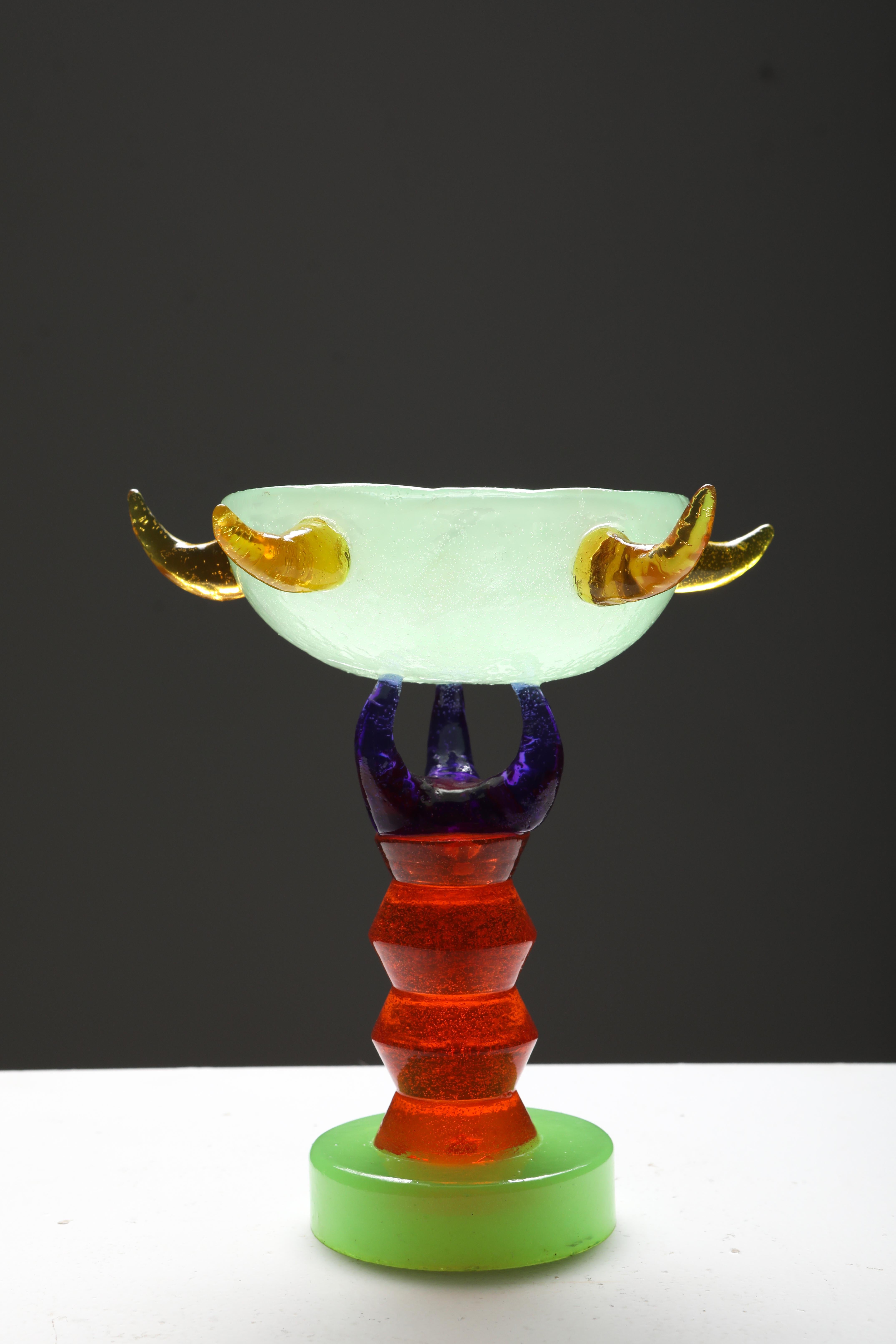 Contemporary Glass Sculpture 'Aerosilk World Cup III' by Boris De Beijer