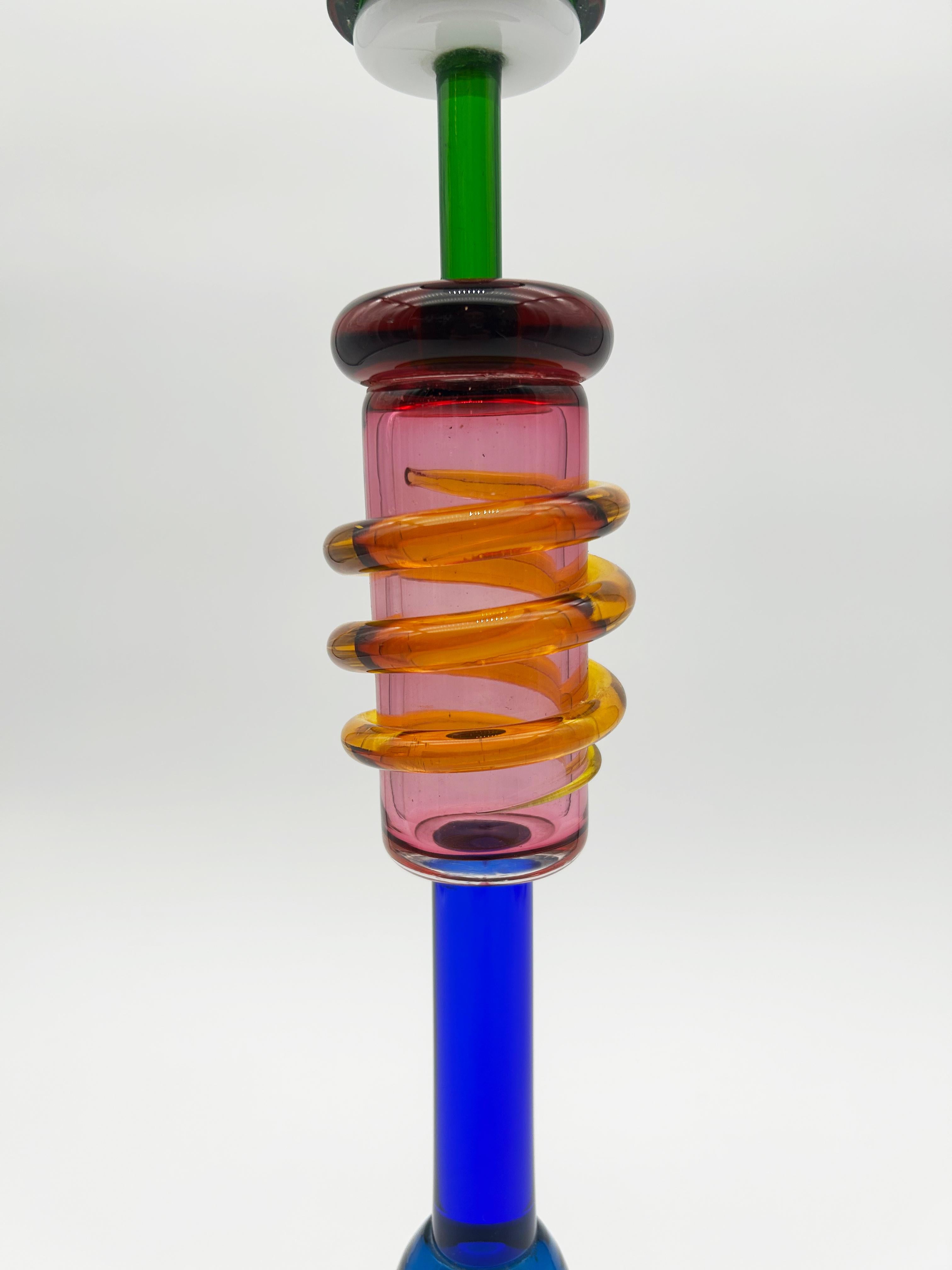 Italiano Scultura in vetro, Ananke di Ettore Sottsass (1917-2007) in vendita