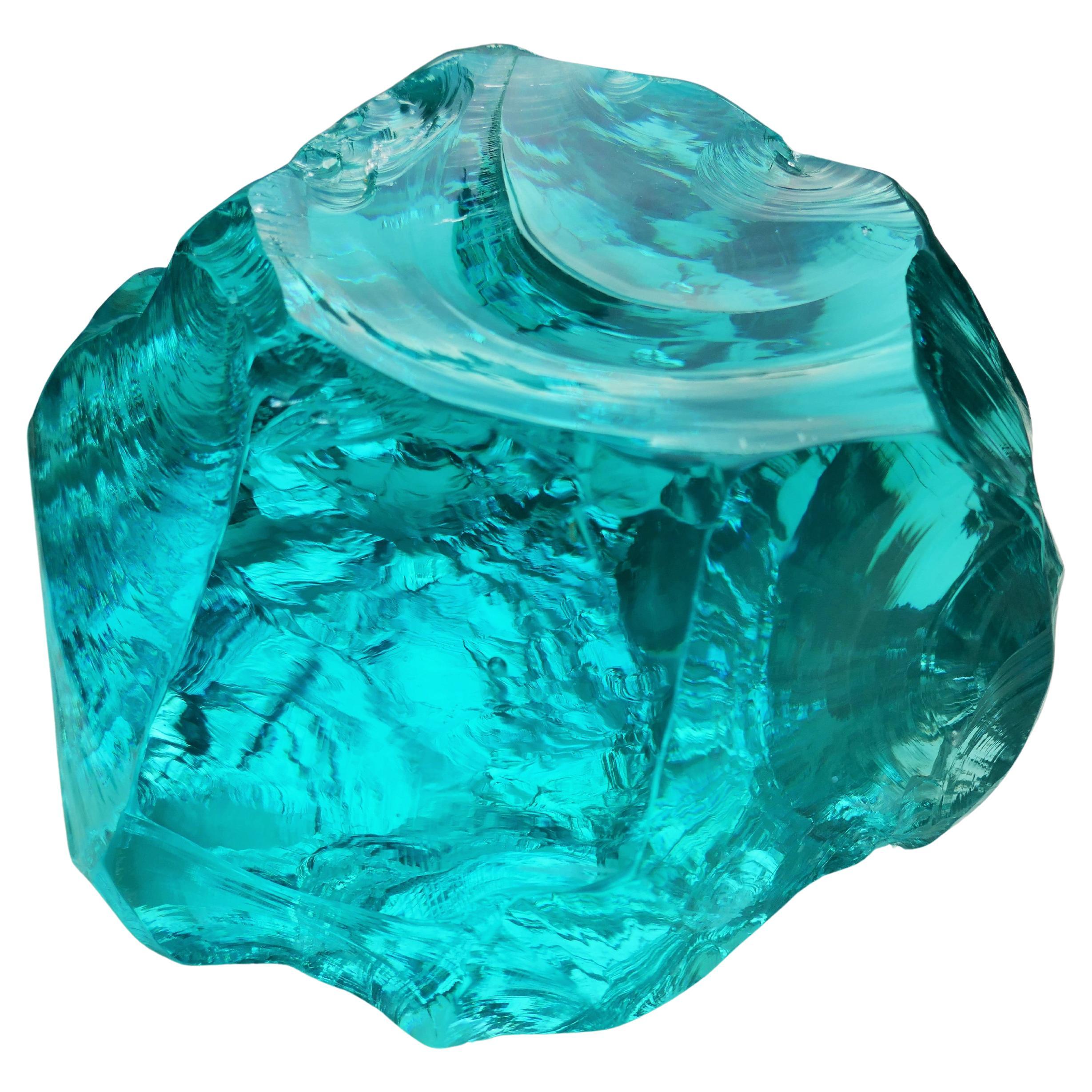 Glass sculpture attributed to Fontana Arte. im Zustand „Relativ gut“ im Angebot in Lugo, IT