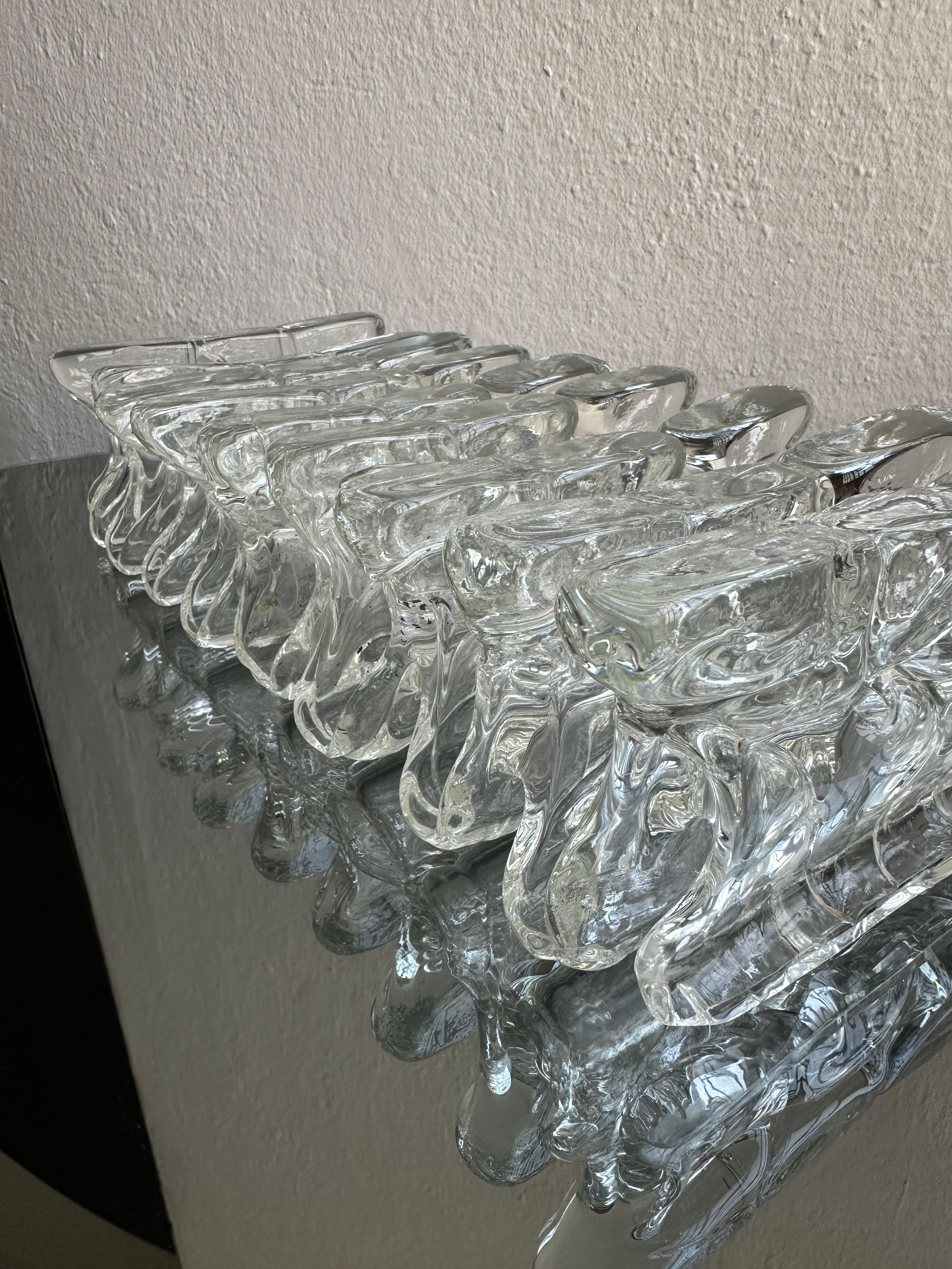 Glass Art Piece/Sculpture - Book Holder ''Musicali'' by Renato Toso, Murano 1968 For Sale 1