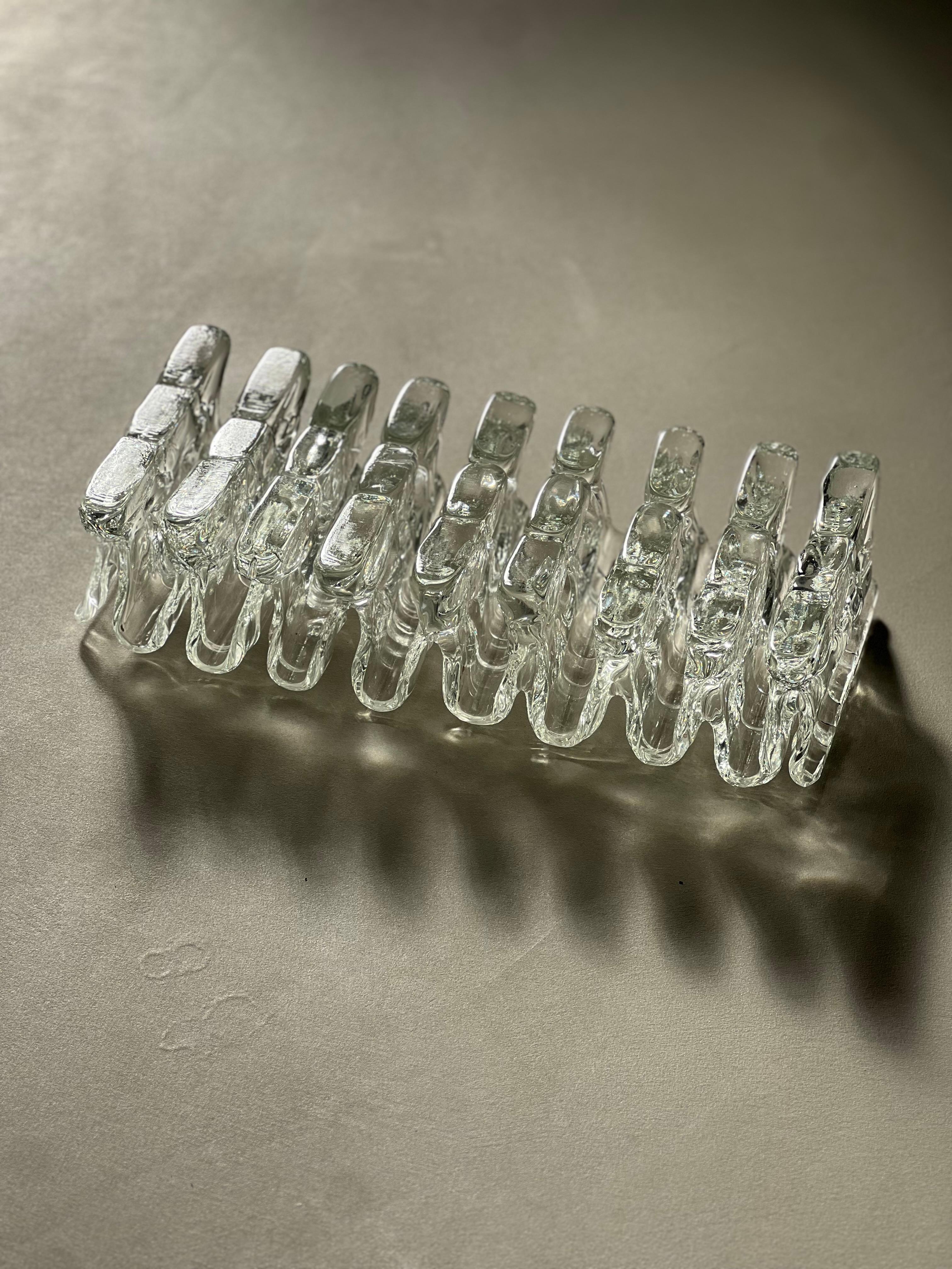 Glass Art Piece/Sculpture - Book Holder ''Musicali'' by Renato Toso, Murano 1968 For Sale 6