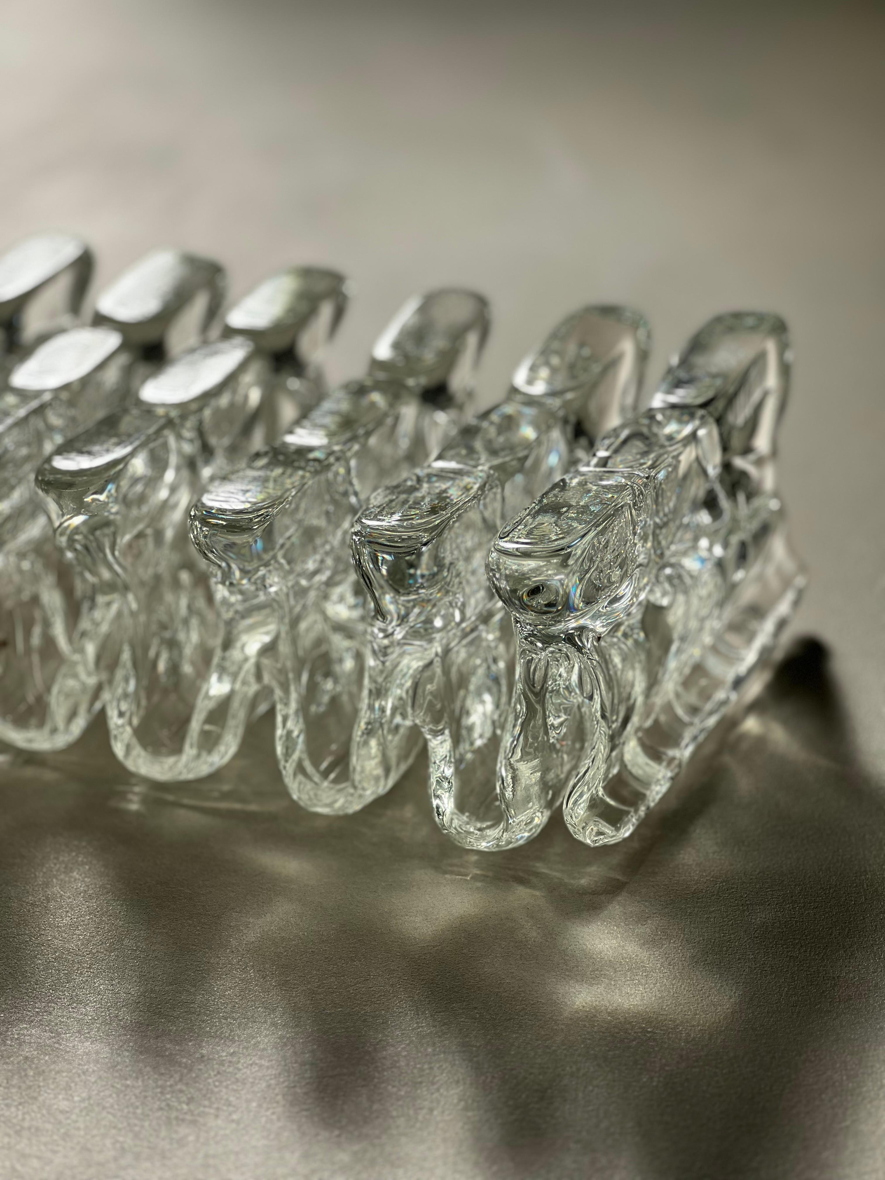 Glass Art Piece/Sculpture - Book Holder ''Musicali'' by Renato Toso, Murano 1968 For Sale 8