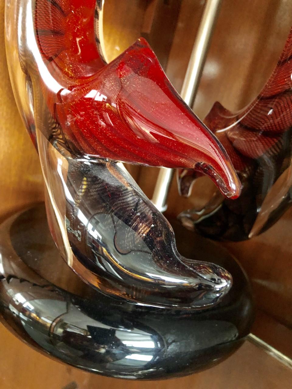 20th Century Glass Sculpture of a Scorpion For Sale