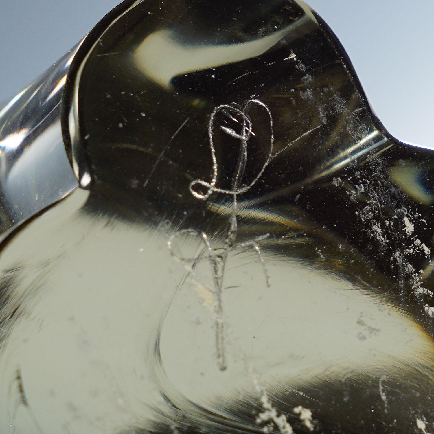 20th Century Glass Sculpture of an Ice Bear Designed by Livio Seguso ca. 1970s For Sale