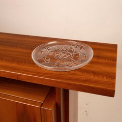 Glass Sculpture Plate by Arnaldo Pomodoro