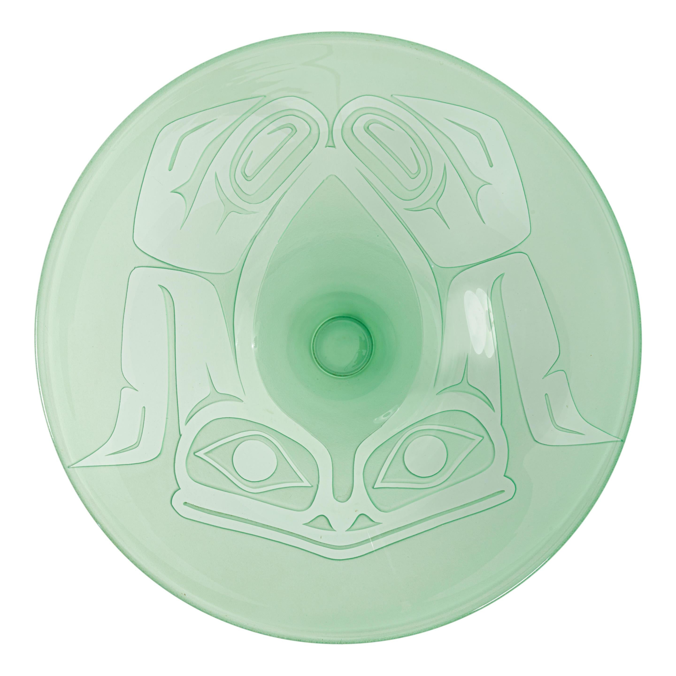 Vasija escultura de vidrio antigua de la serie Sombrero Tlingit, de Preston Singletary Moderno en venta