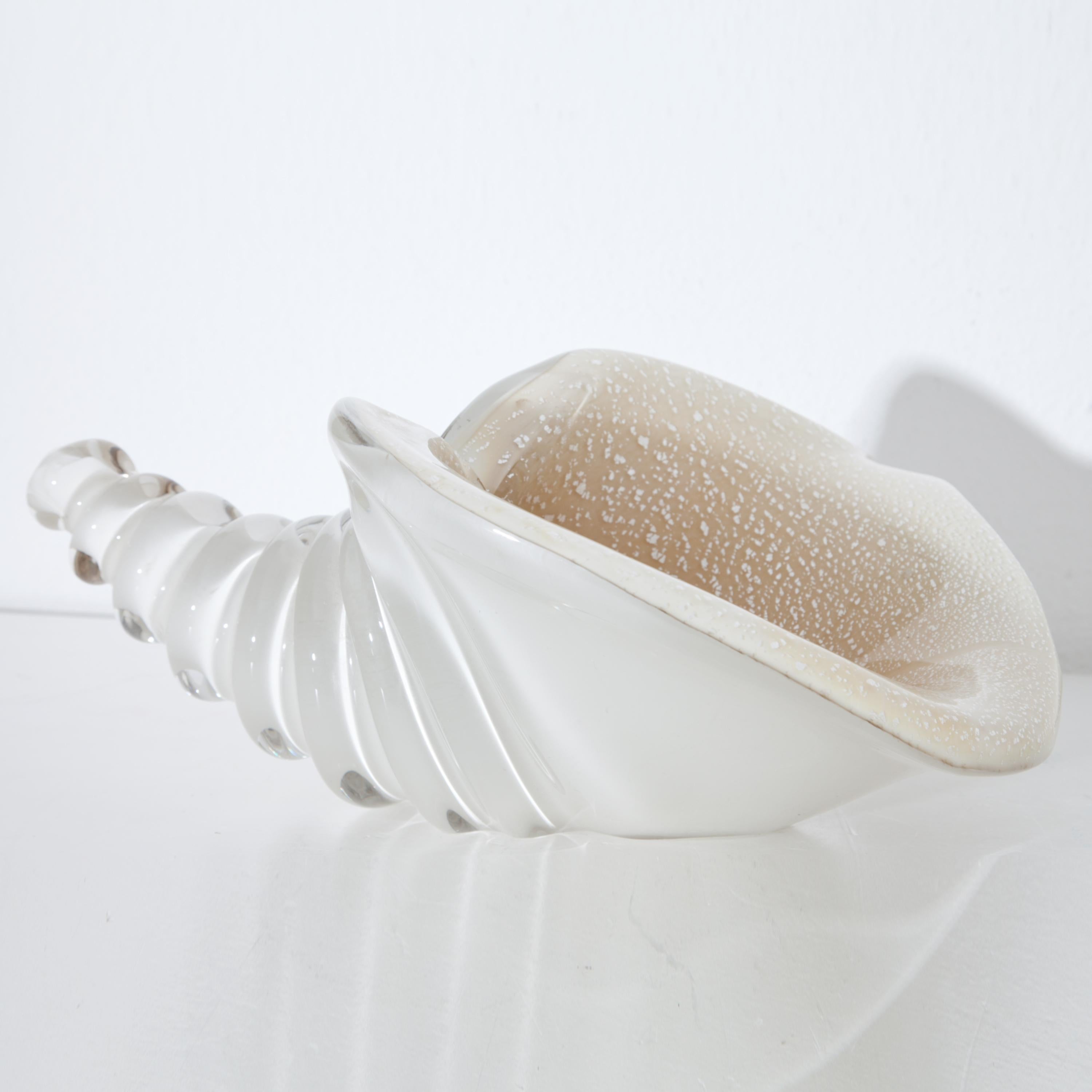 Glass Seashell Bowl, Vetrarti, Italy, 1987 1