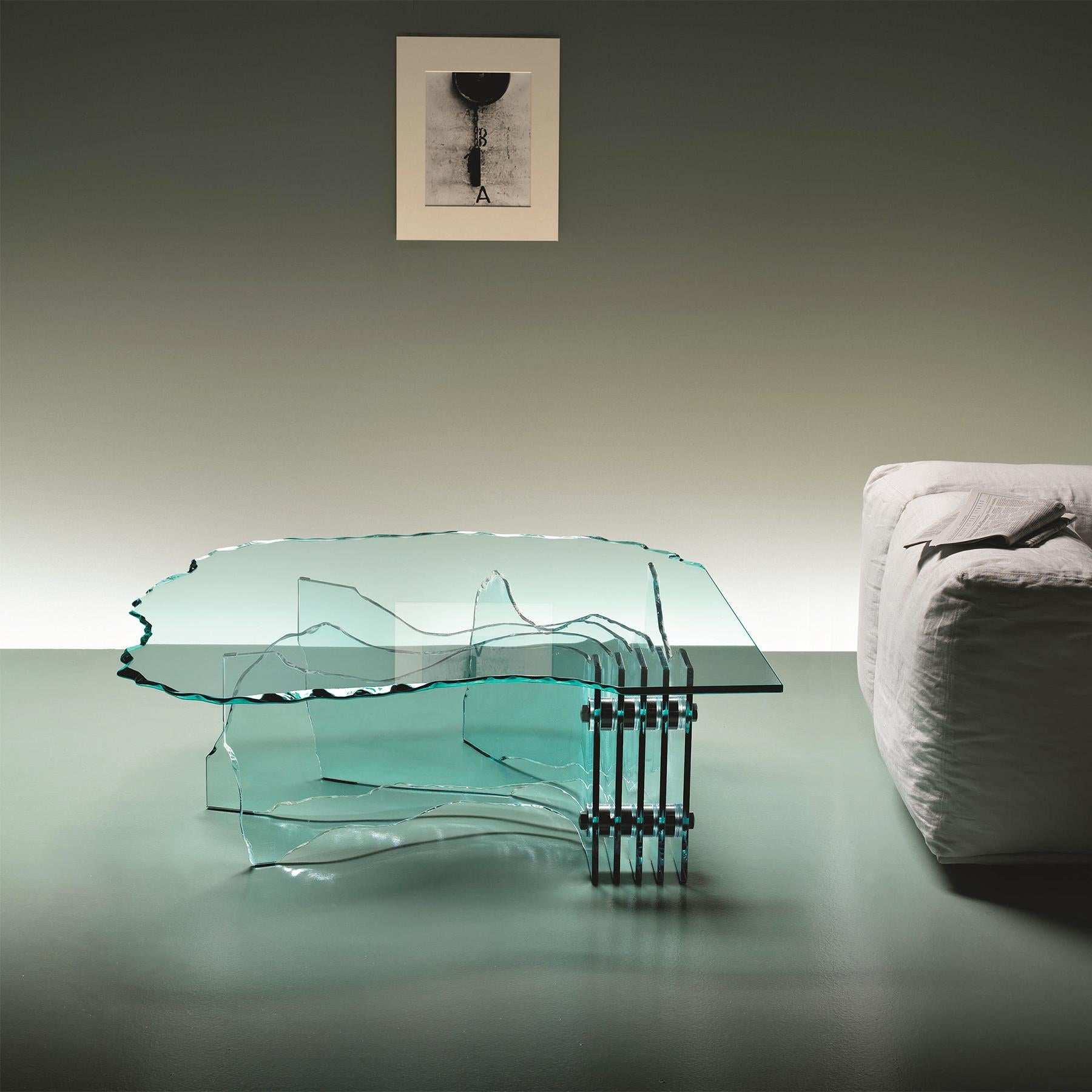 Glass Sheets Coffee Table For Sale 2