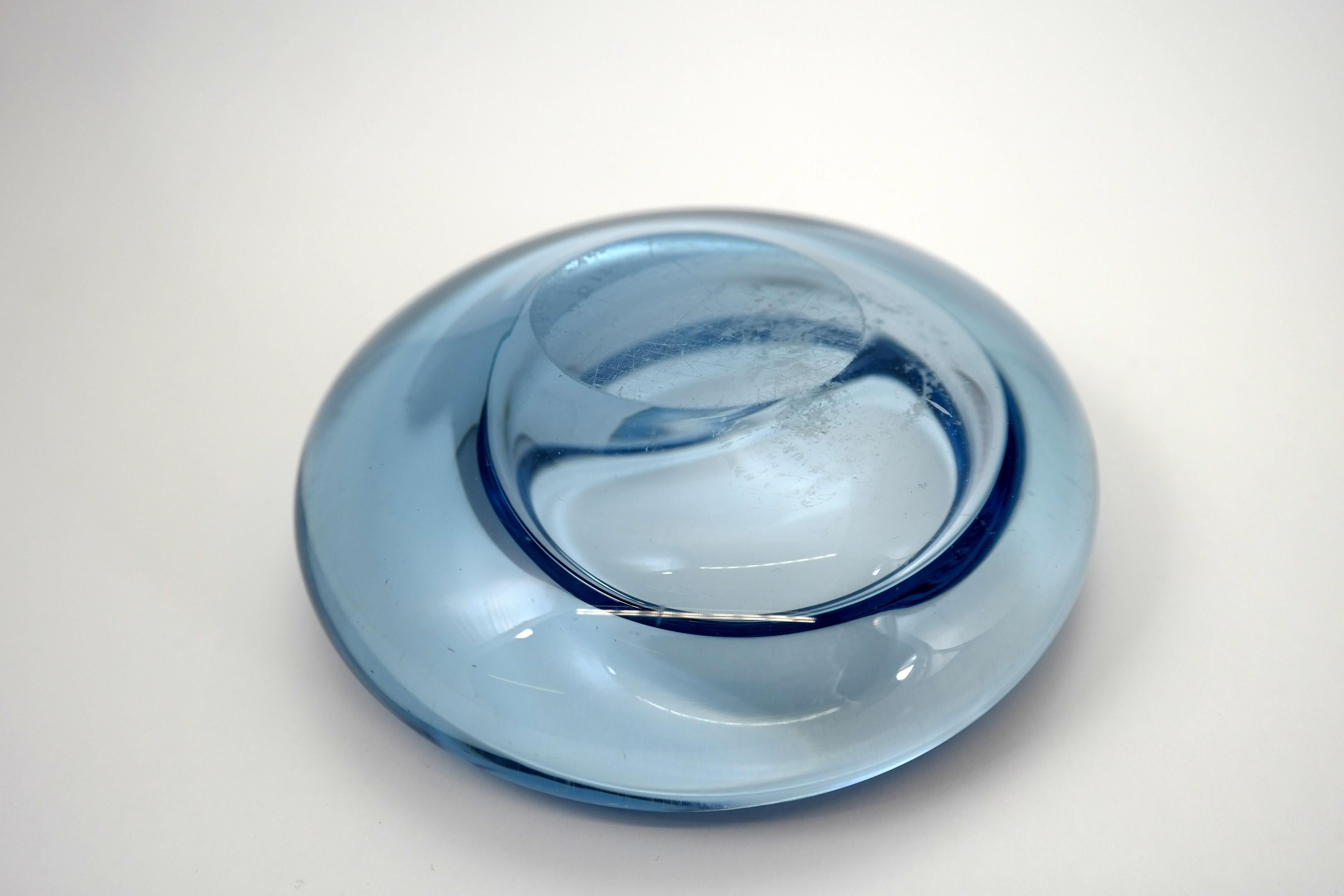 Molded Glass Shell Bowl Element by Per Lutken for Holmegaard, Denmark, 1960s