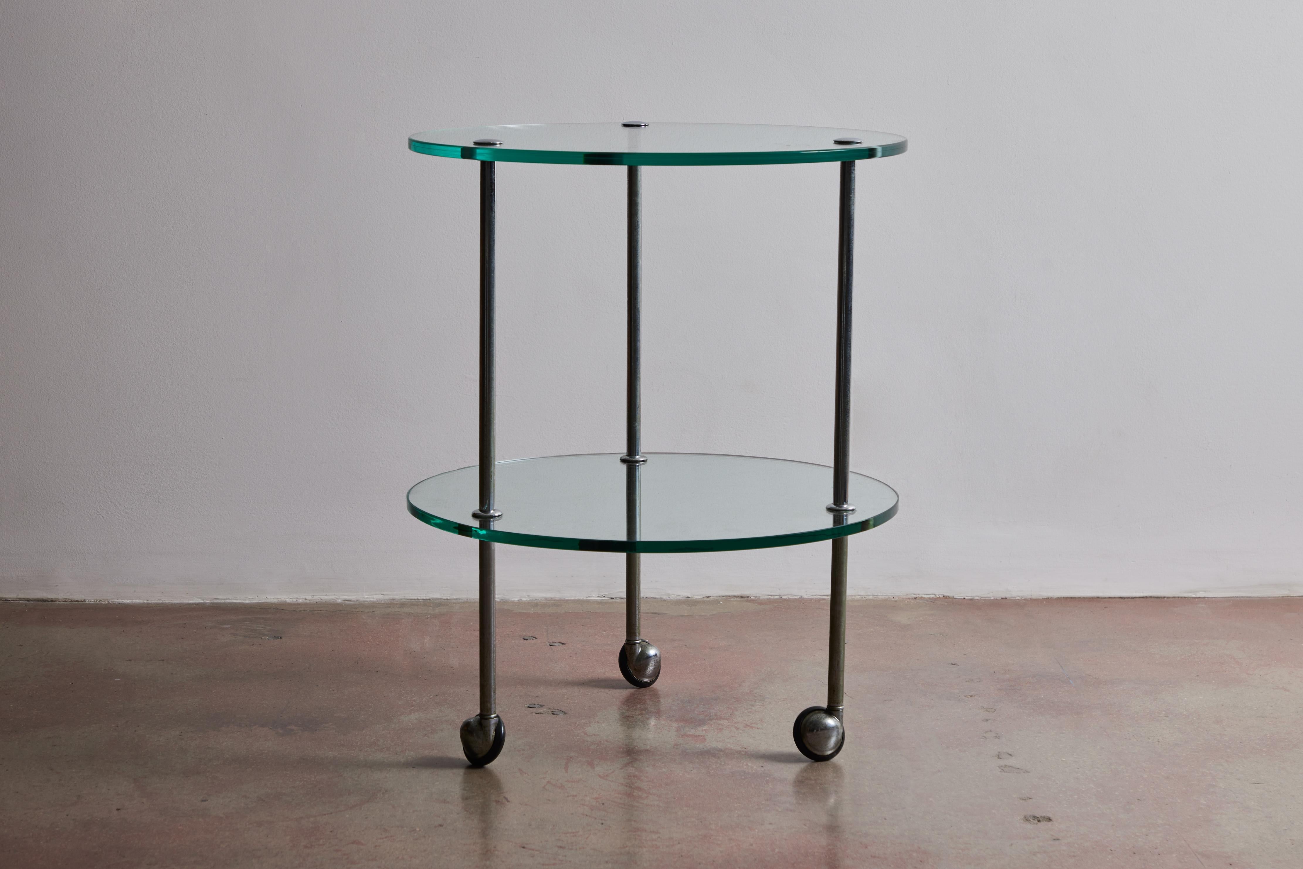 Italian Glass Side Table by Corrado Corradi Dell'acqua for Azucena