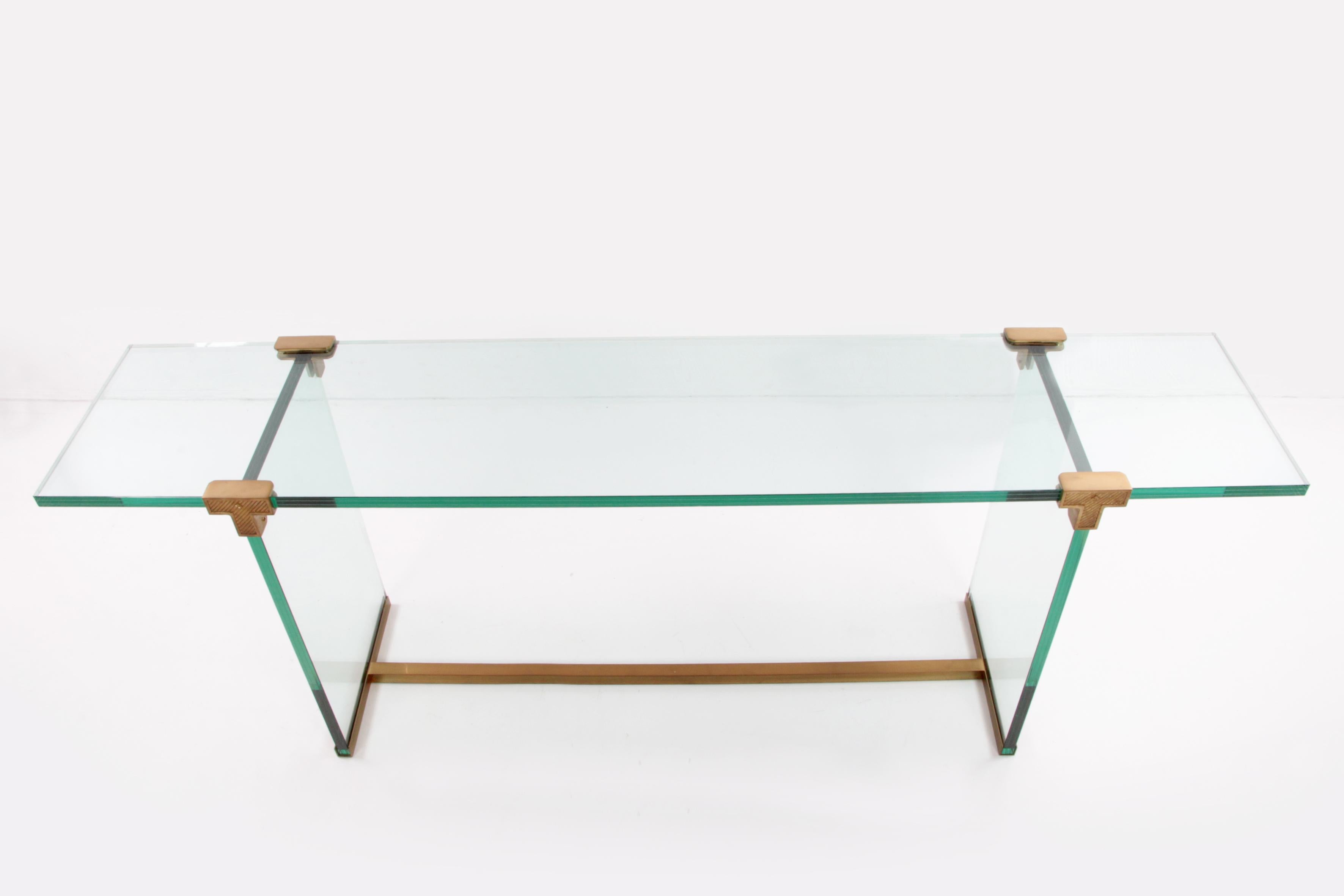 Mid-Century Modern Glass side table design by Peter Ghyczy Model T30, 1970