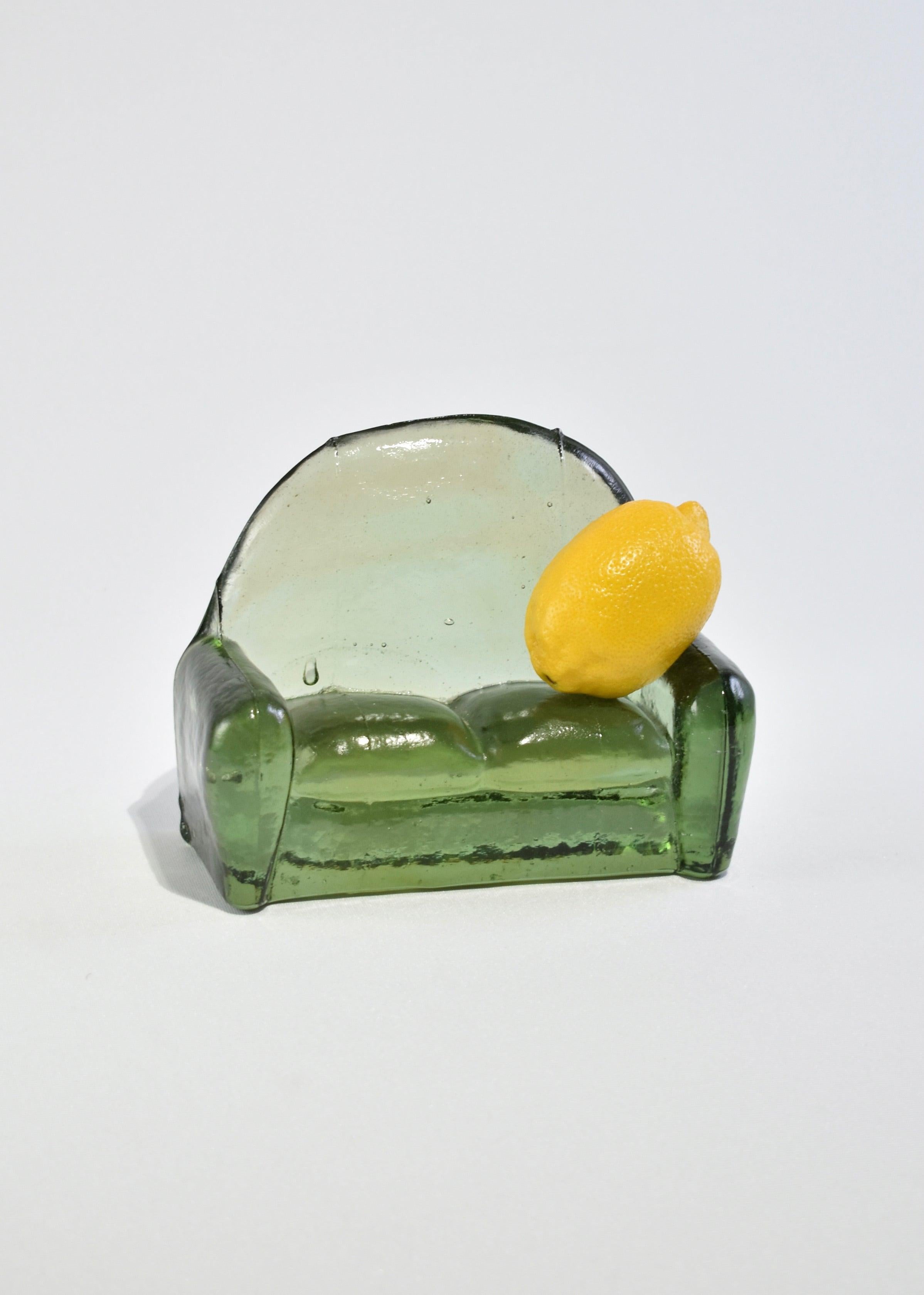 Glass Sofa Sculpture In Good Condition In Richmond, VA