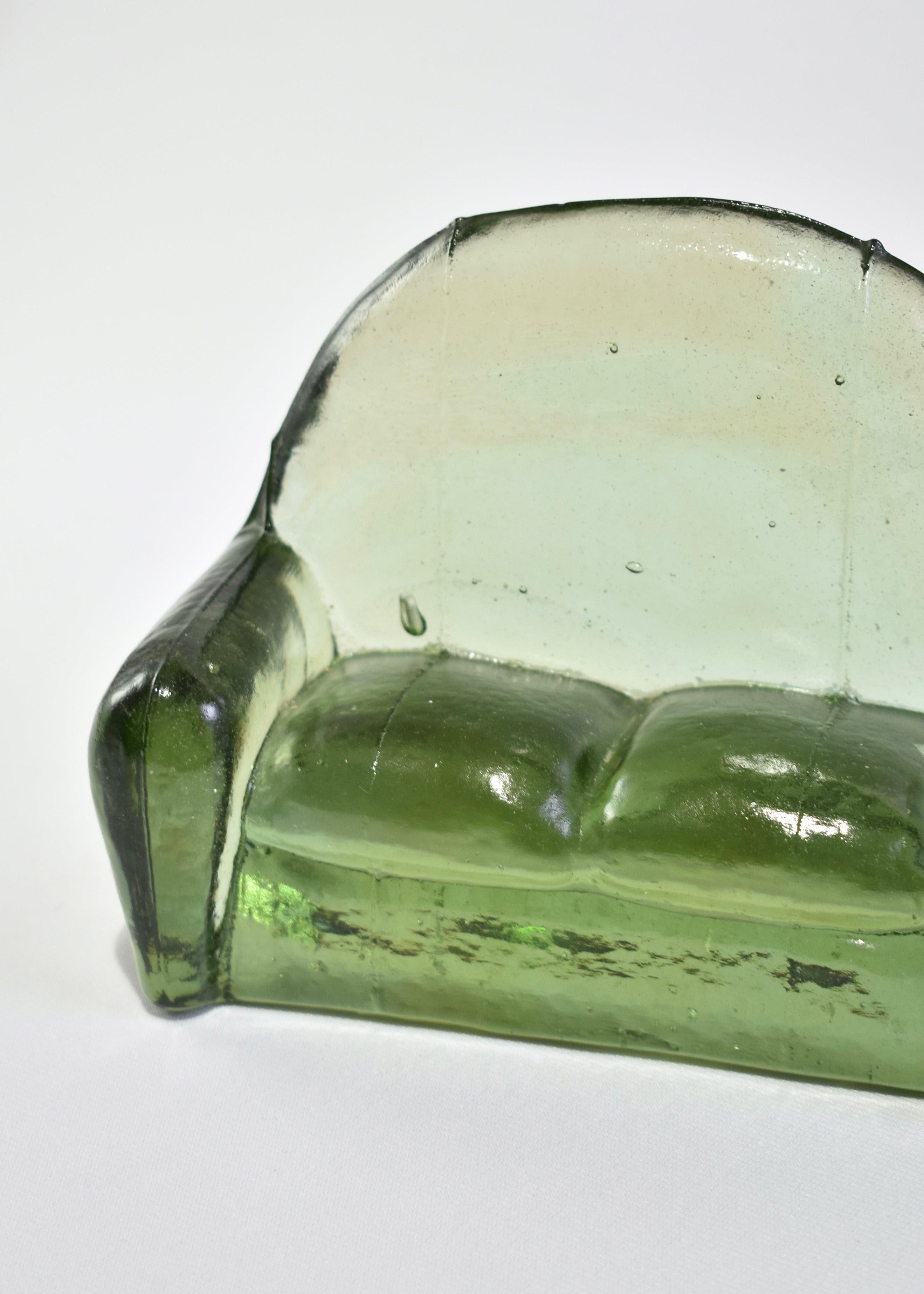 20th Century Glass Sofa Sculpture