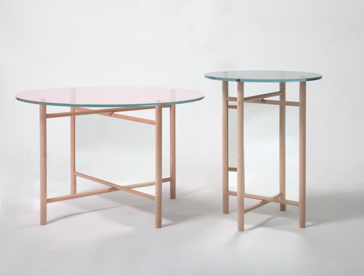 Modern Glass Son Table by Llot Llov For Sale