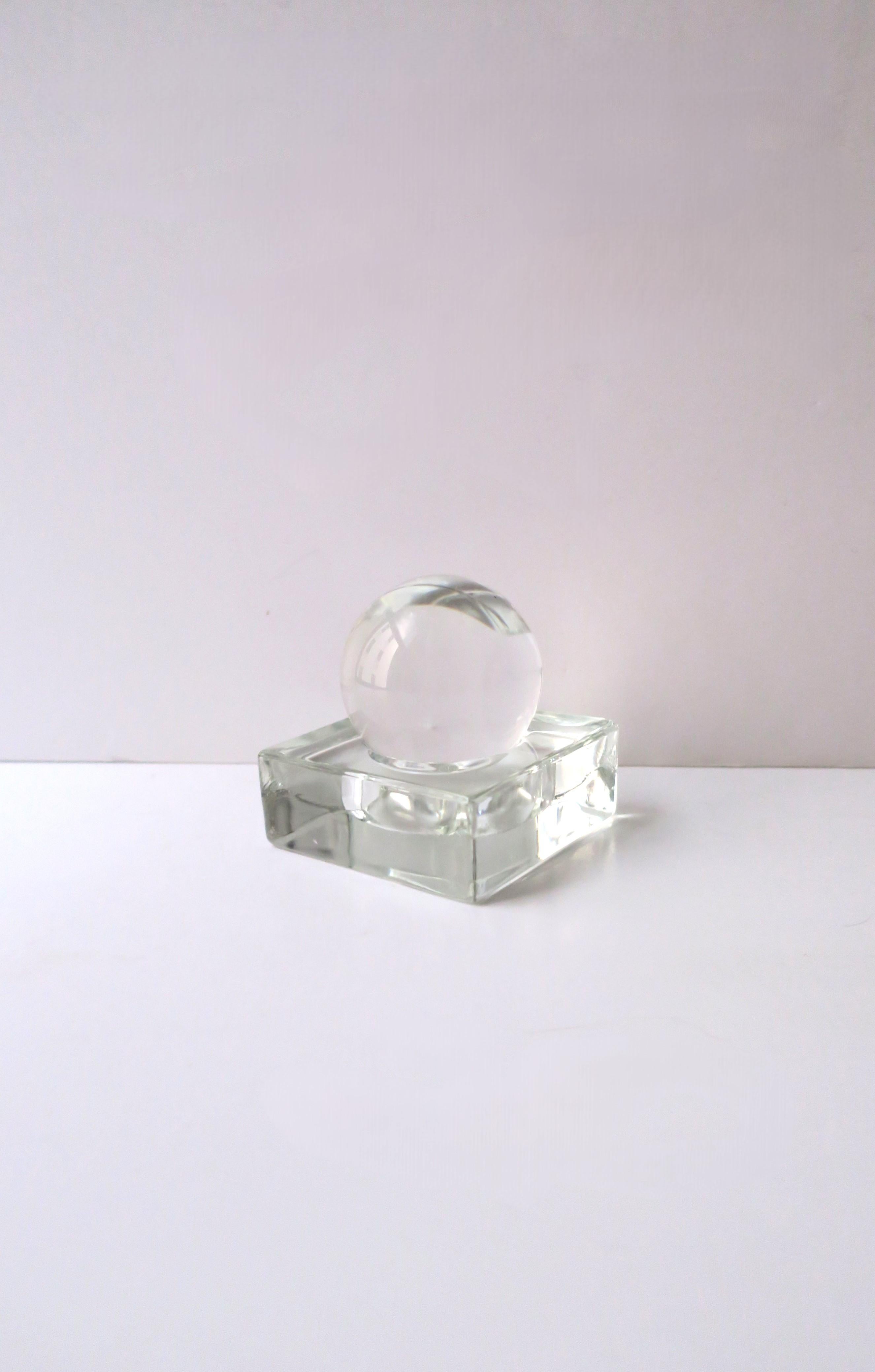 Modern Glass Sphere  For Sale