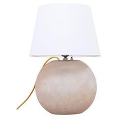 Glass sphere table lamp by Gunnar Eklöf. Corona belysning, Swedish modern, 30s