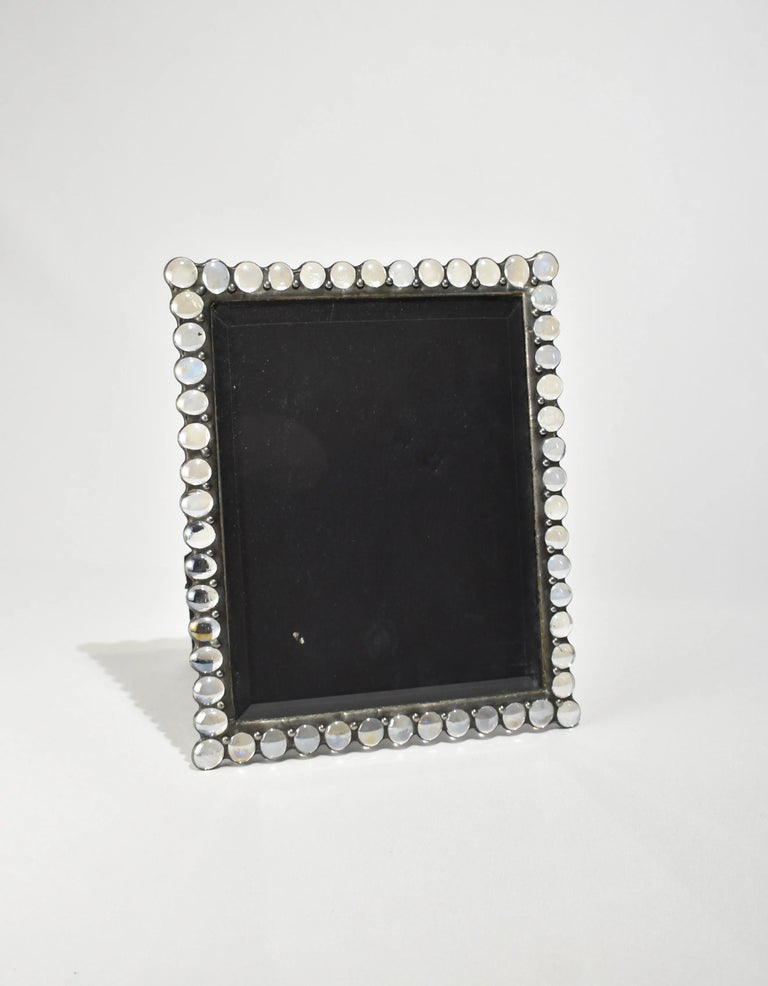 Glass Stone Picture Frame For Sale at 1stDibs