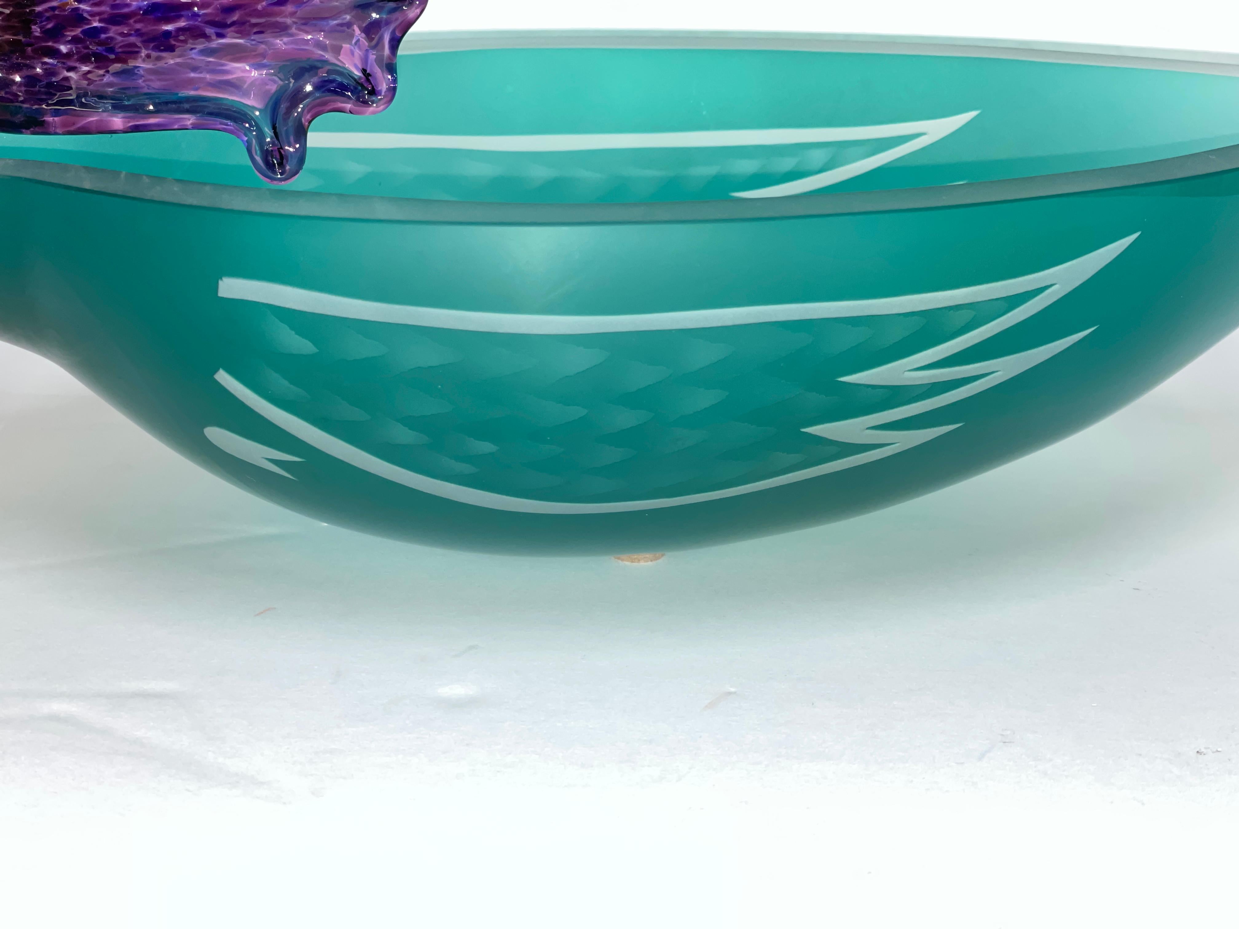 Art Glass Glass Studio Borowski Whimsical Bird Vase
