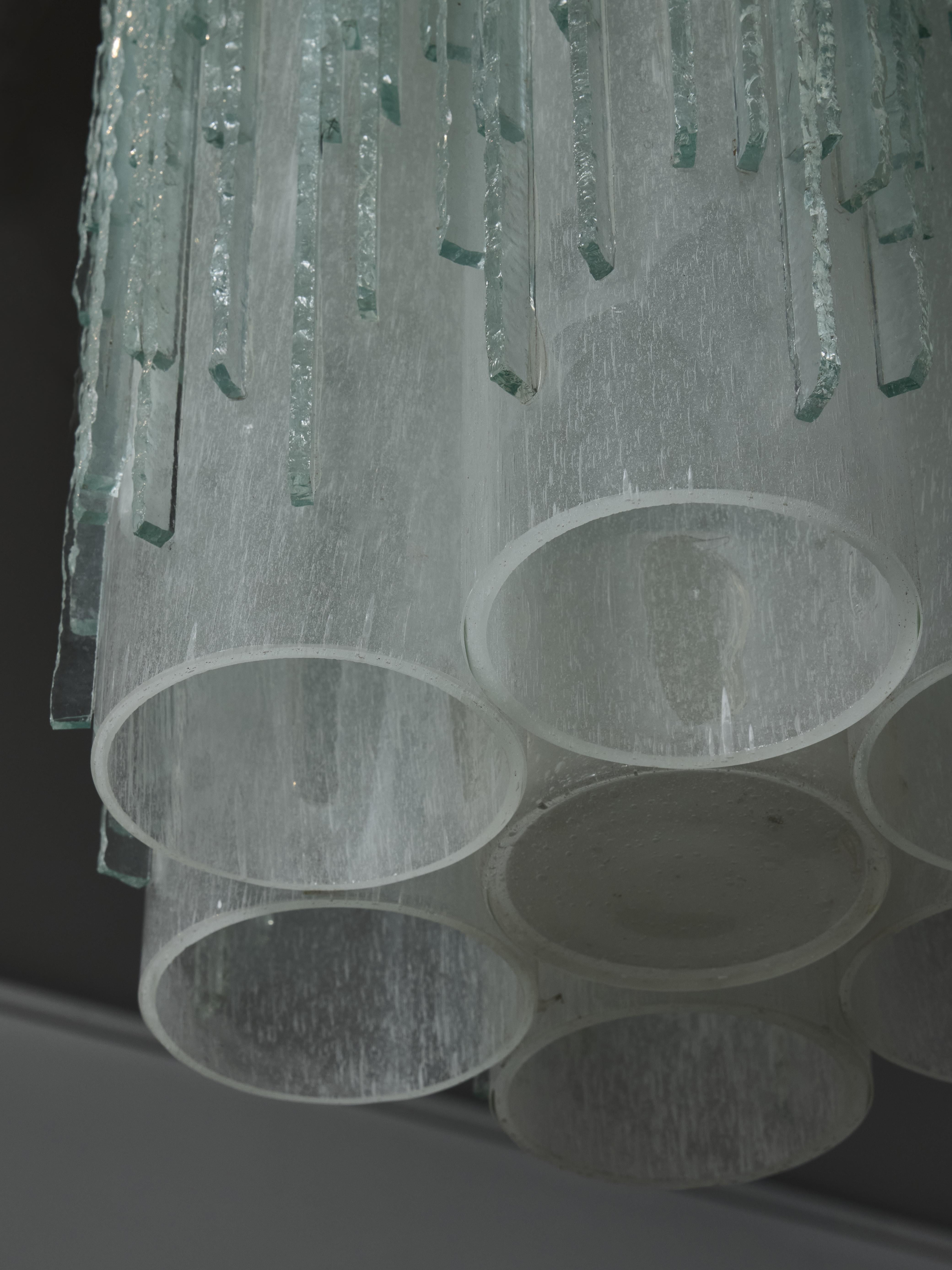 Late 20th Century Glass Suspension by Poliarte For Sale