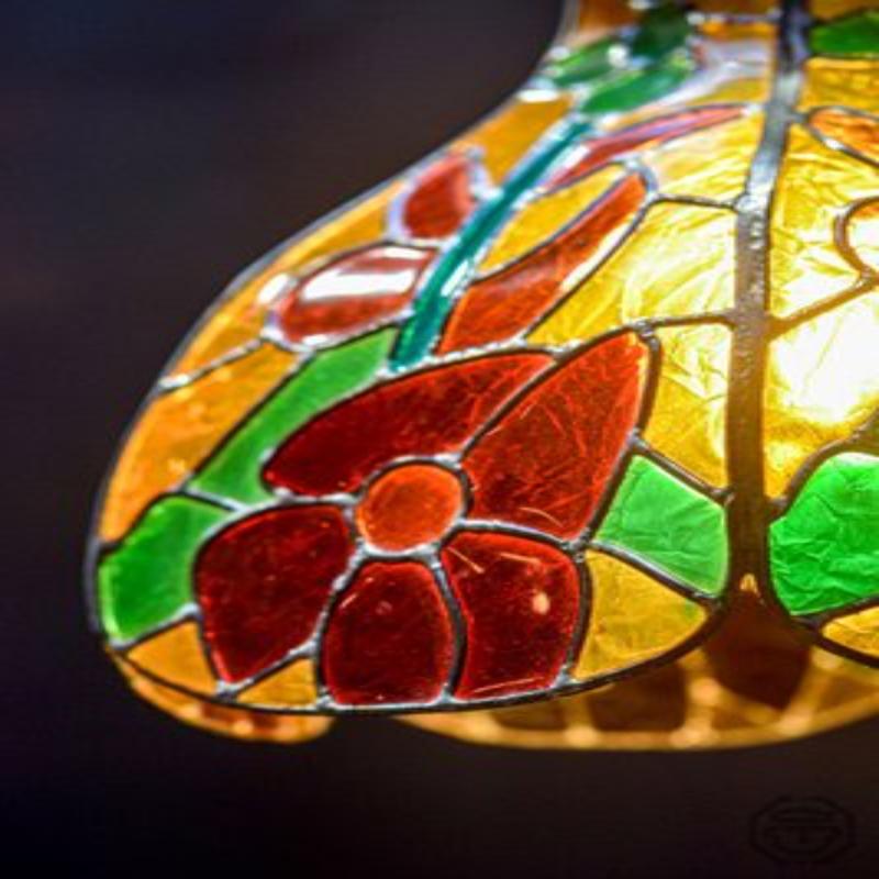 Lampada a sospensione in vetro, anni '60 In condizioni buone in vendita a Andrézieux-Bouthéon, FR