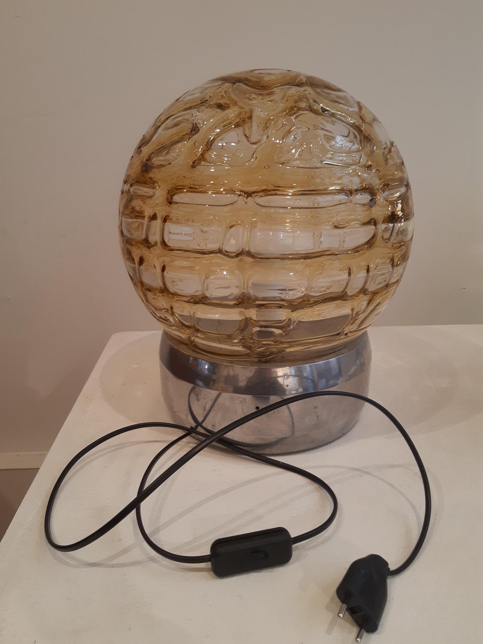 Glass Table Lamp, 1970, Netherlands For Sale 2