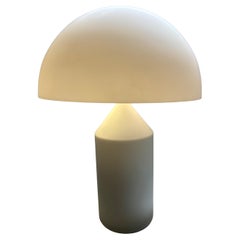 Tischlampe aus Glasglas Atollo 235 von Vico Magistretti für Oluce (Gealterte Version)