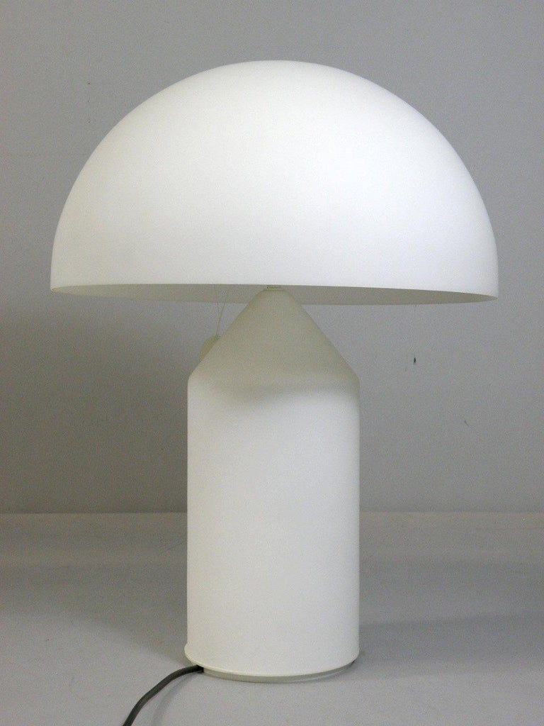 Italian Glass Table Lamp Atollo 237 by Vico Magistretti for Oluce For Sale