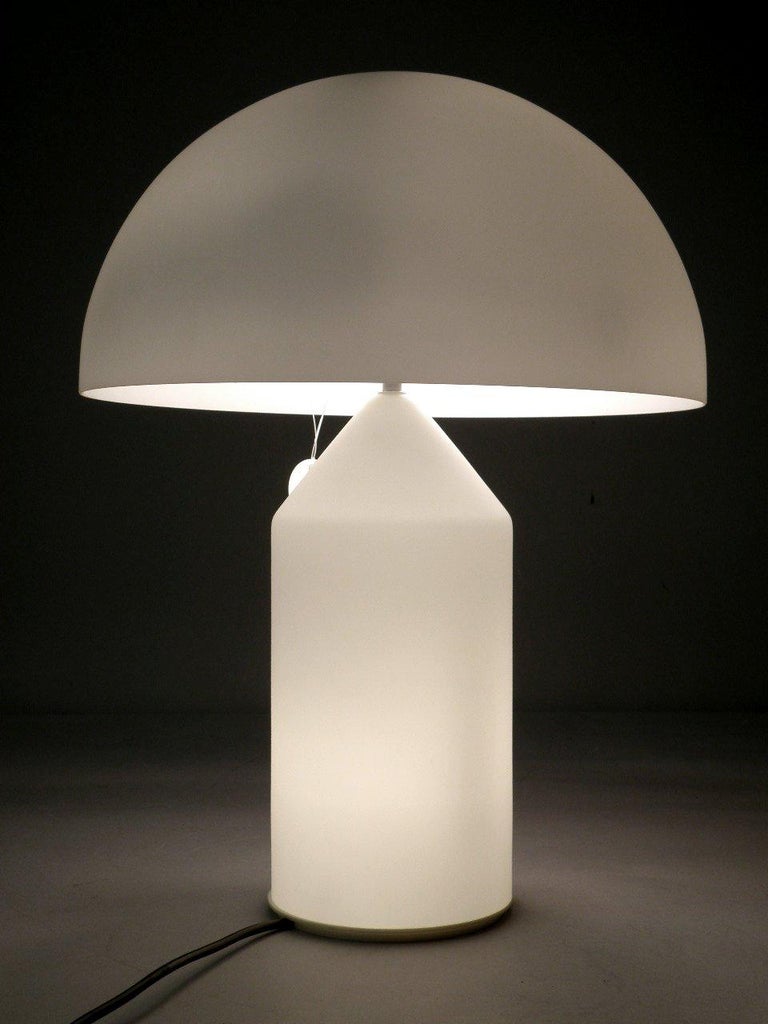 Contemporary Glass Table Lamp Atollo 237 by Vico Magistretti for Oluce For Sale